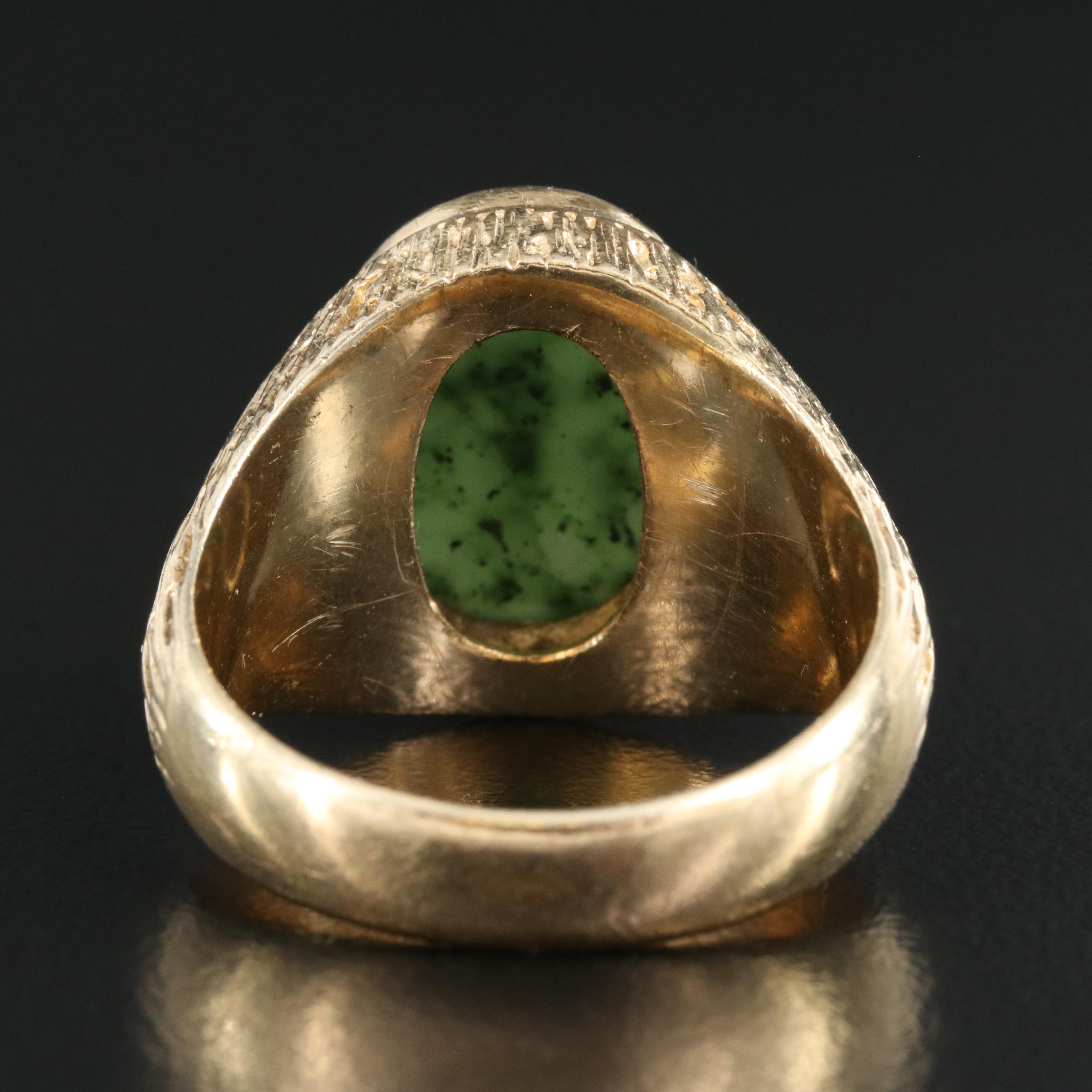 14K Nephrite Ring
