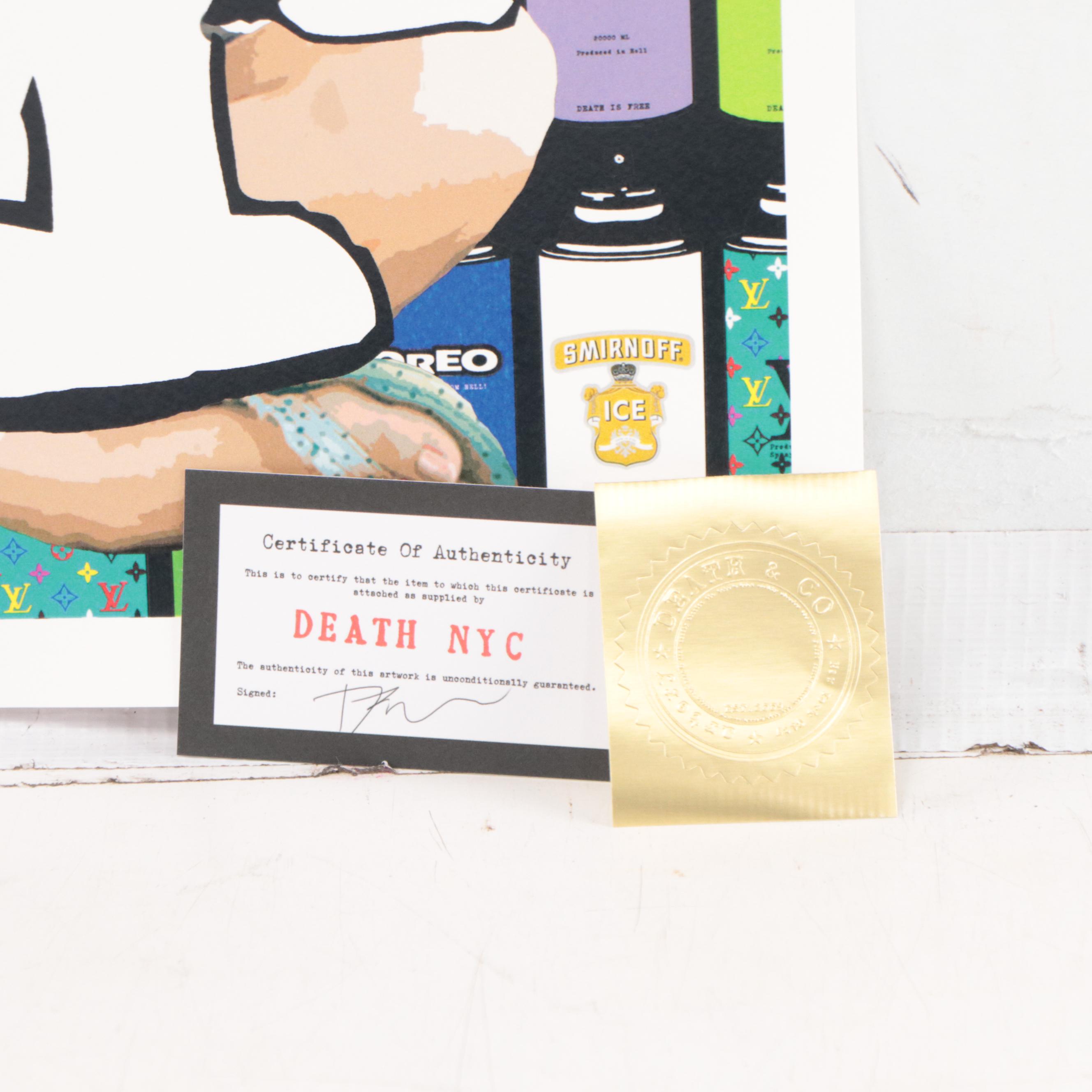 Death NYC Pop Art Graphic Print of Snoopy, 2022