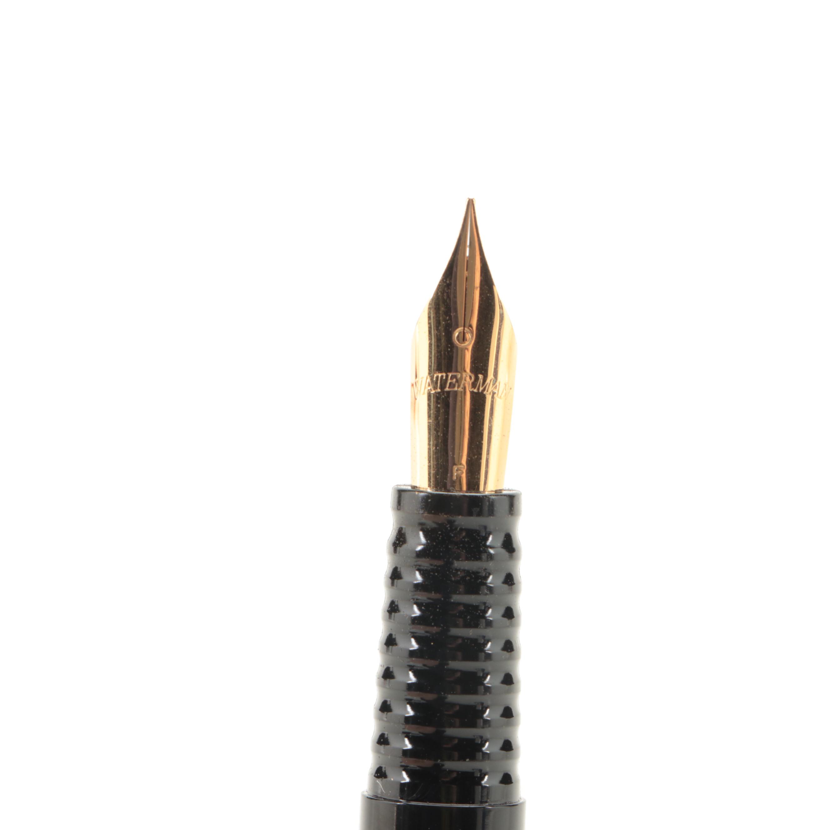 Waterman Laureat Blue Marbled Resin Fountain Pen