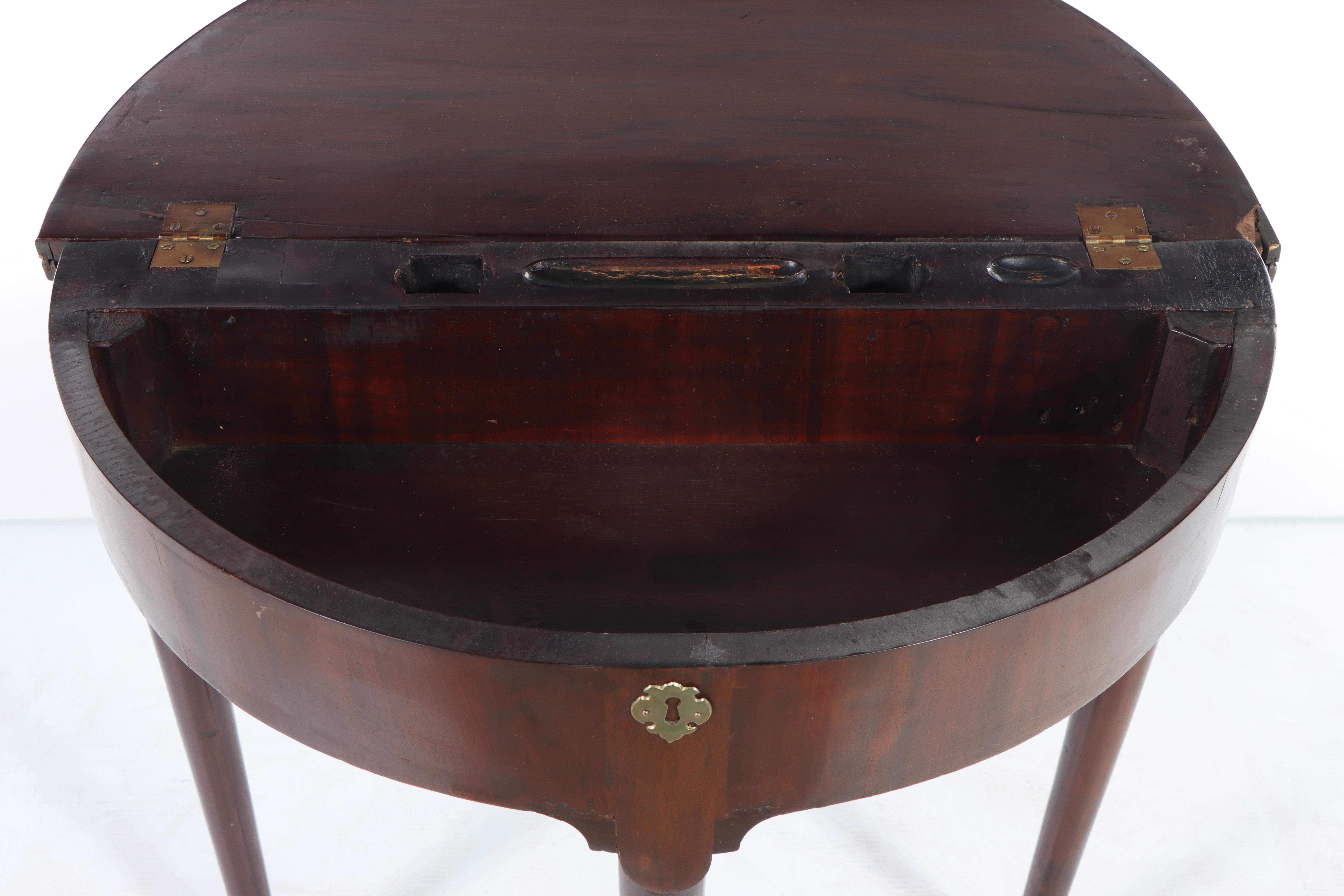 George II Mahogany Gate-Leg Games Table, Mid-18th Century