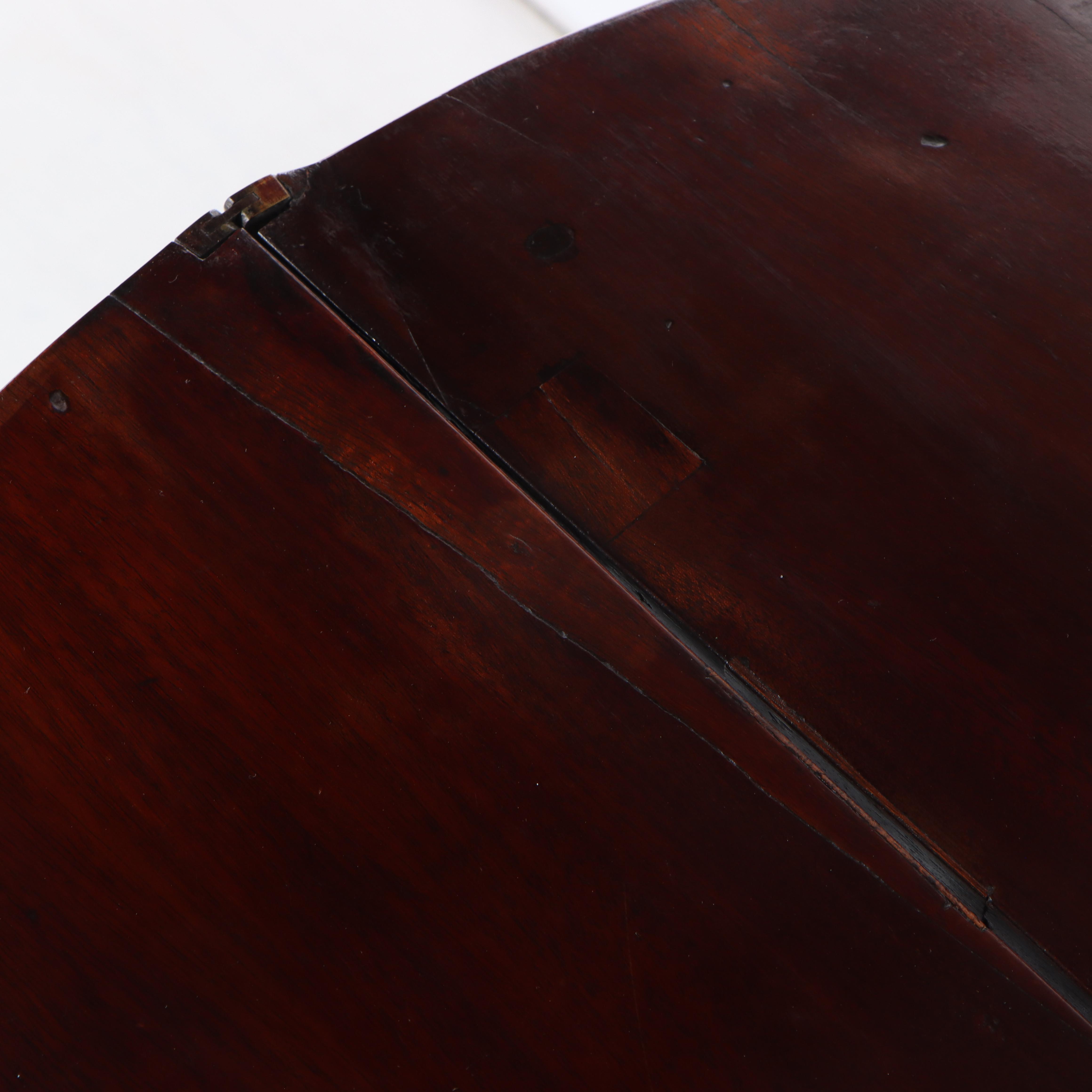 George II Mahogany Gate-Leg Games Table, Mid-18th Century