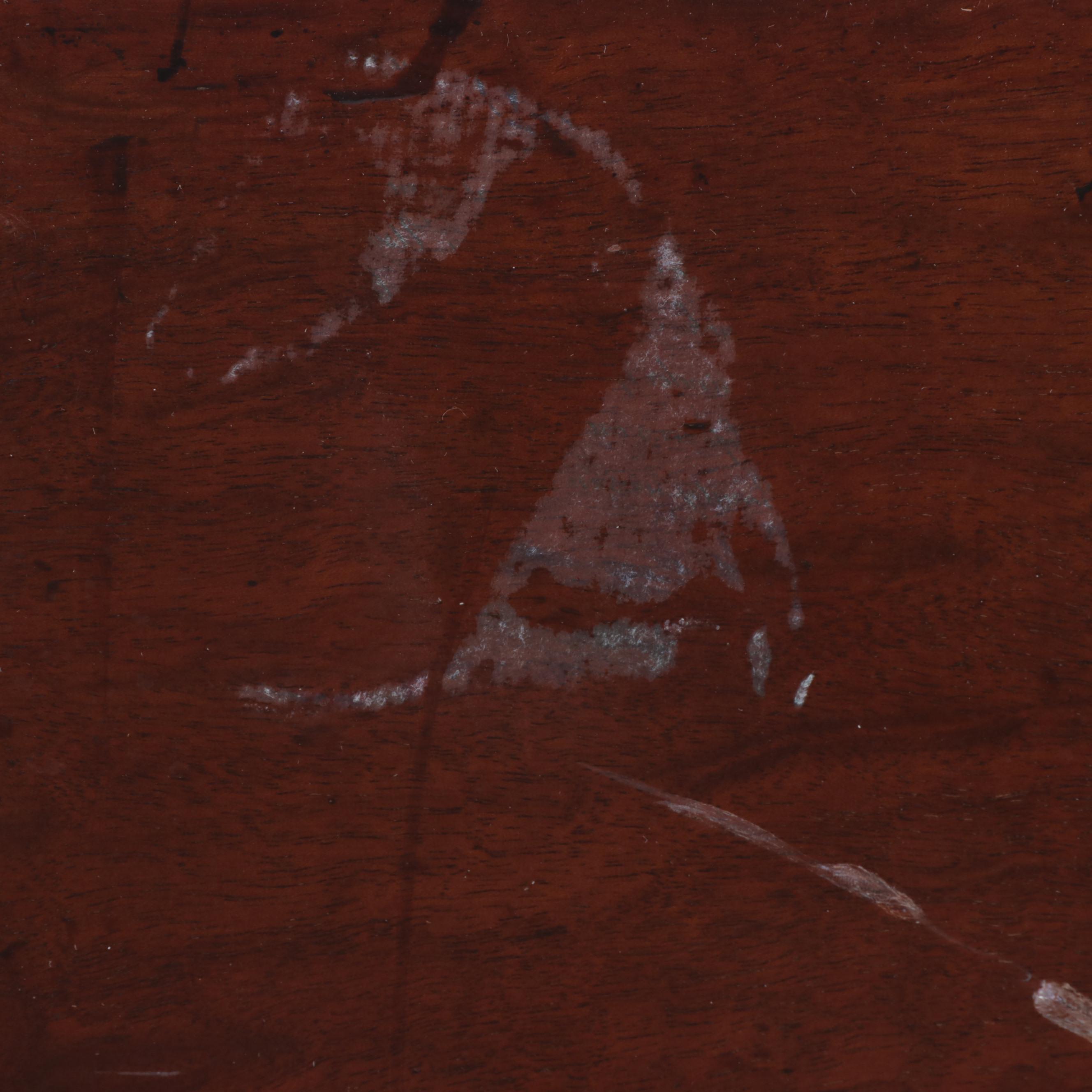 George III Mahogany Serpentine-Form Serving Table, Late 18th Century