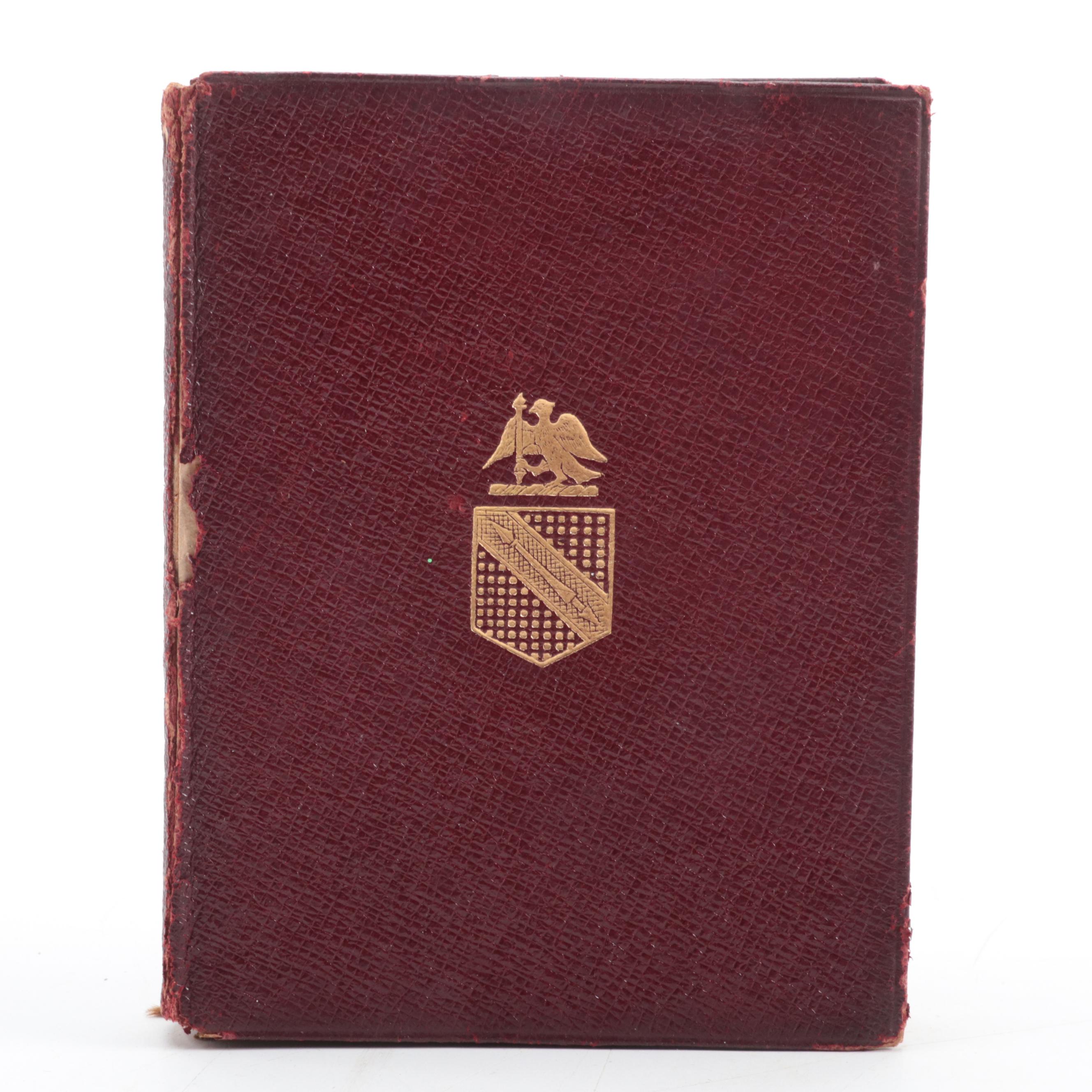 Leather Bound "The Temple Shakespeare" Partial Set, Early 20th Century