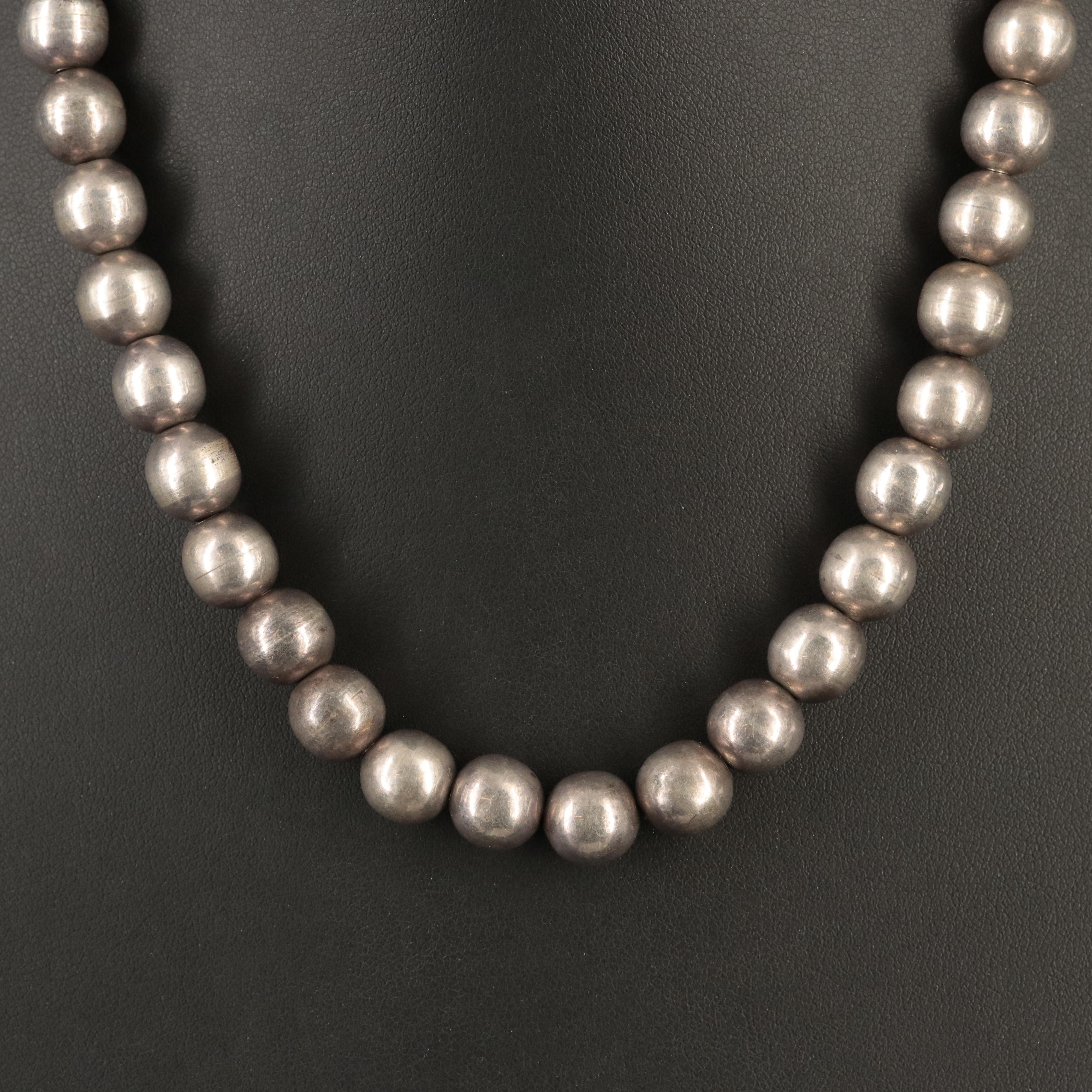 Sterling Bead Necklace