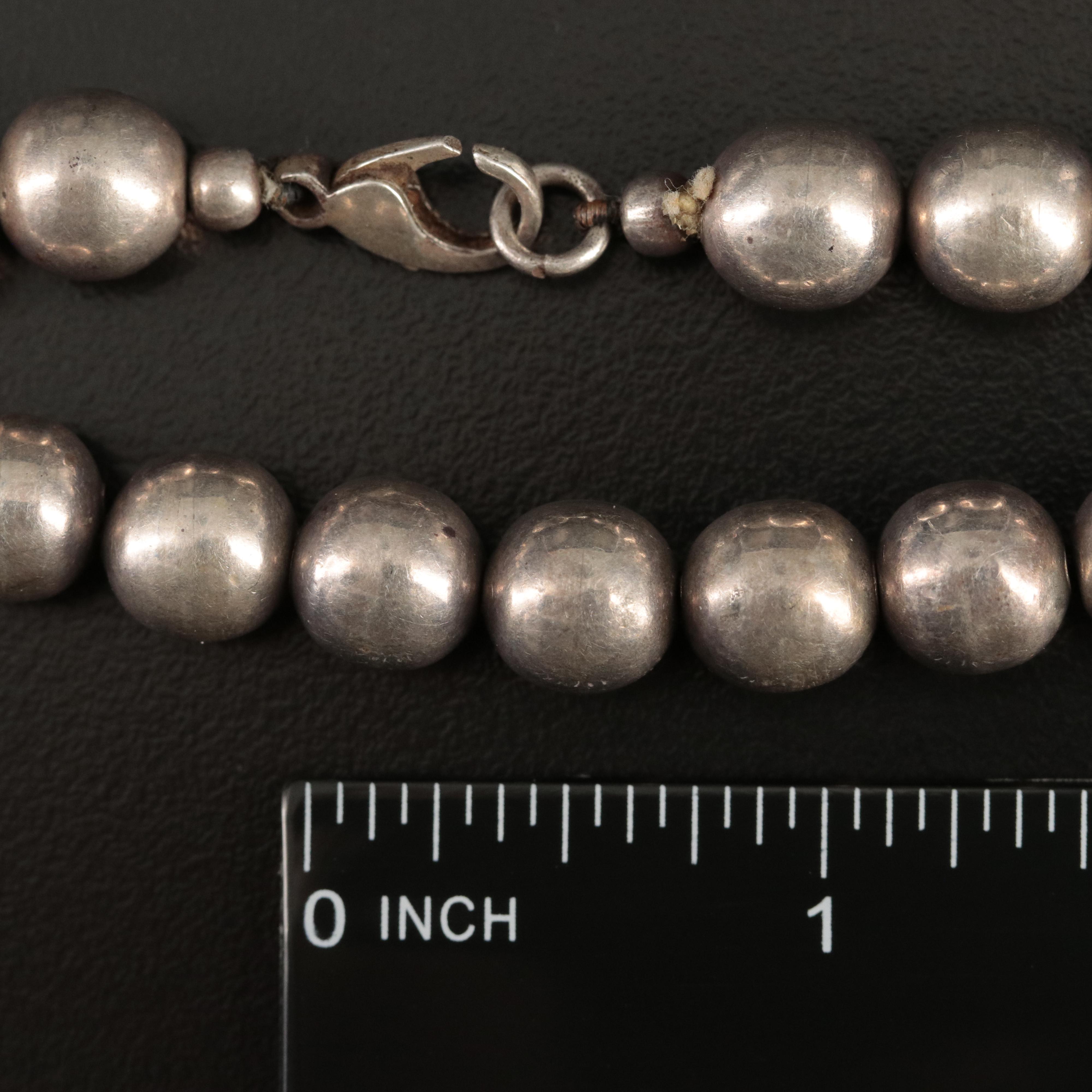 Sterling Bead Necklace