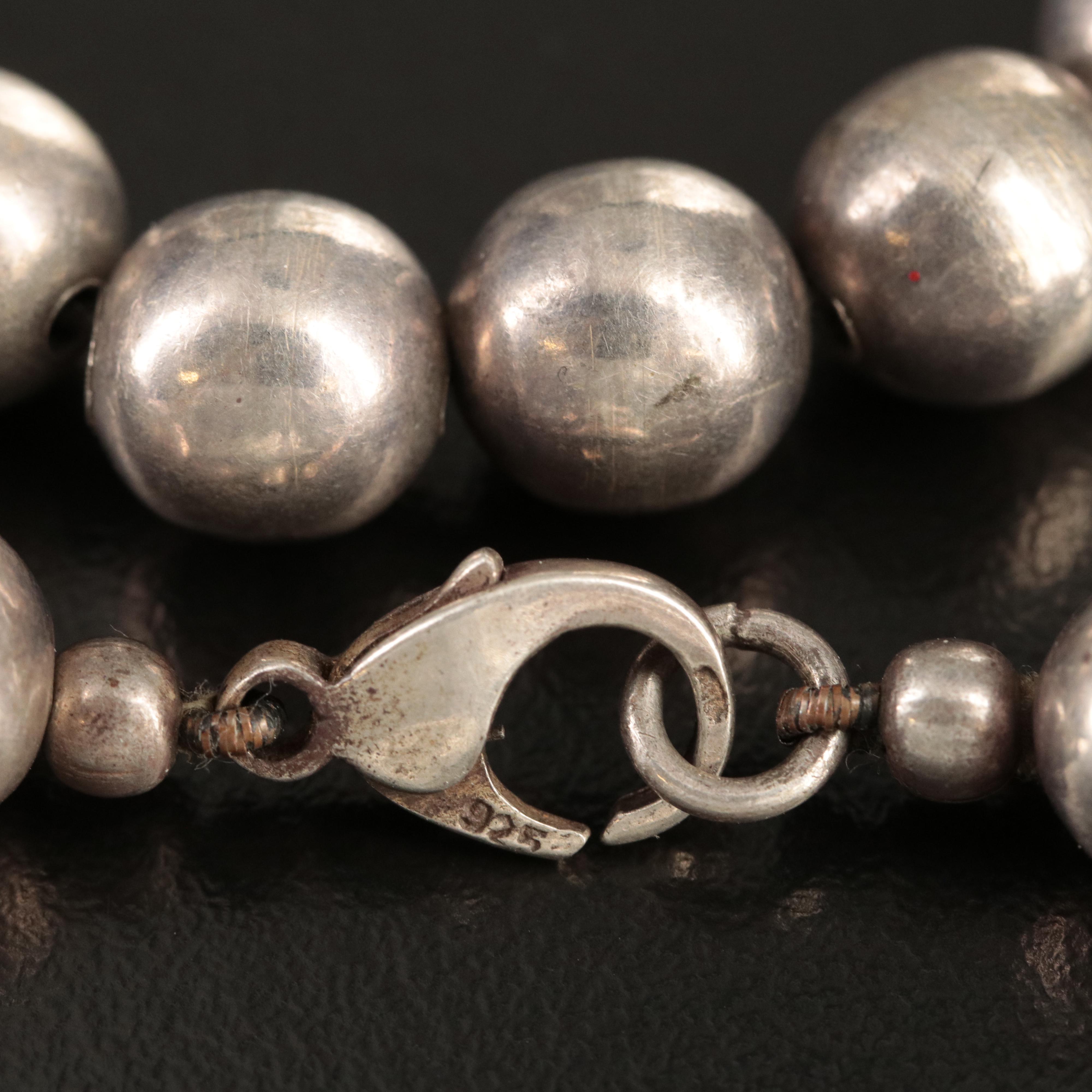 Sterling Bead Necklace