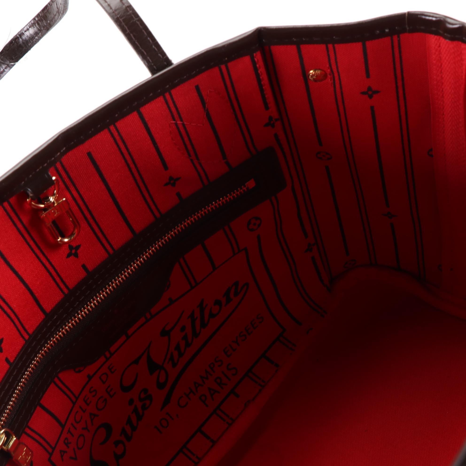 Louis Vuitton Neverfull PM Tote in Damier Ebene Canvas and Leather