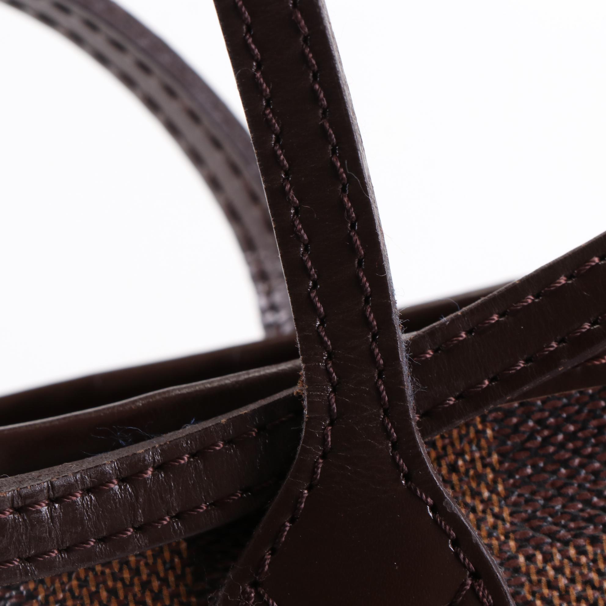 Louis Vuitton Neverfull PM Tote in Damier Ebene Canvas and Leather