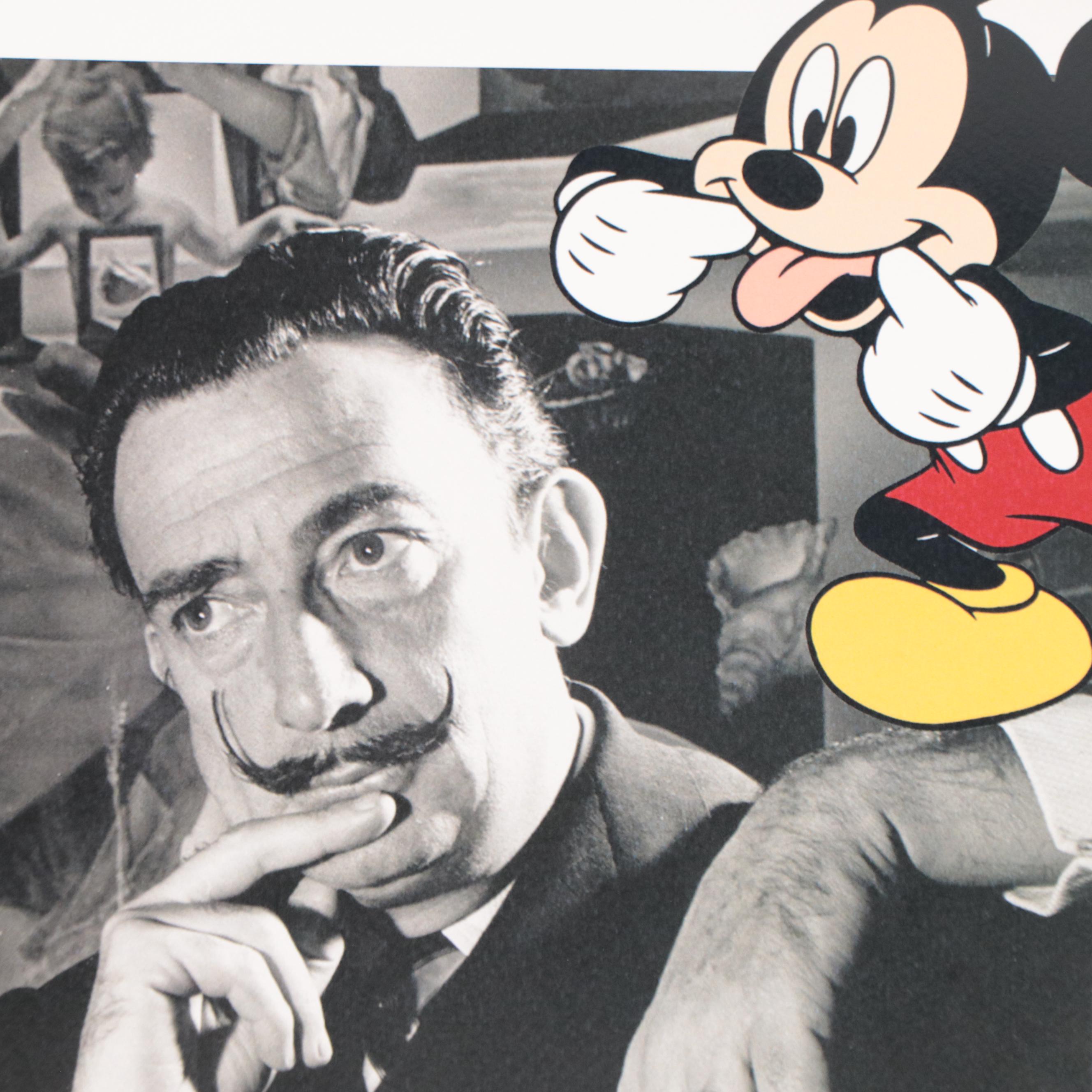 Death NYC Pop Art Graphic Print of Dali and Mickey Mouse, 2022