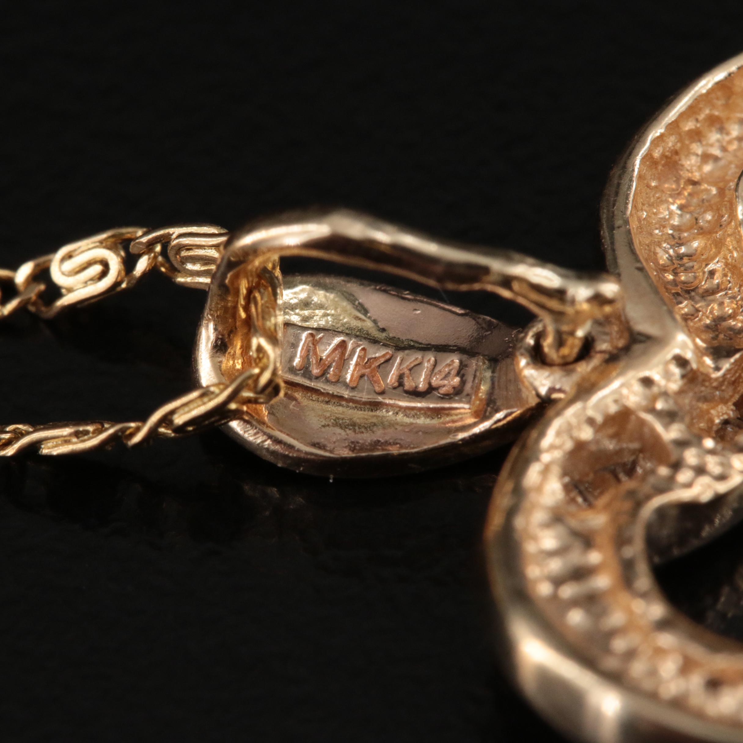 14K and 18K 0.24 CTW Diamond Heart Pendant Necklace