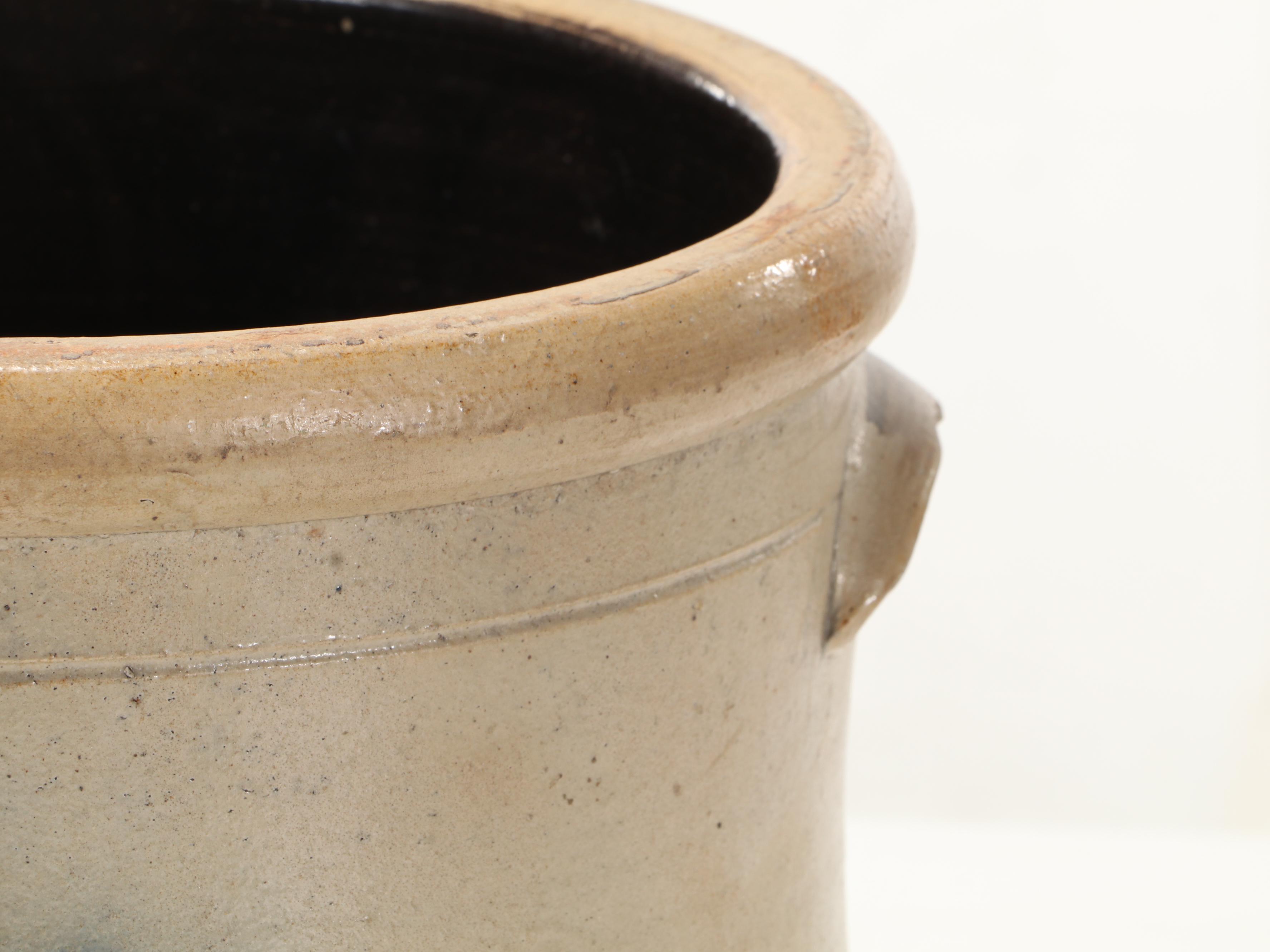Elverson, Sherwood & Barker of Pennsylvania Salt Glazed Stoneware Crock