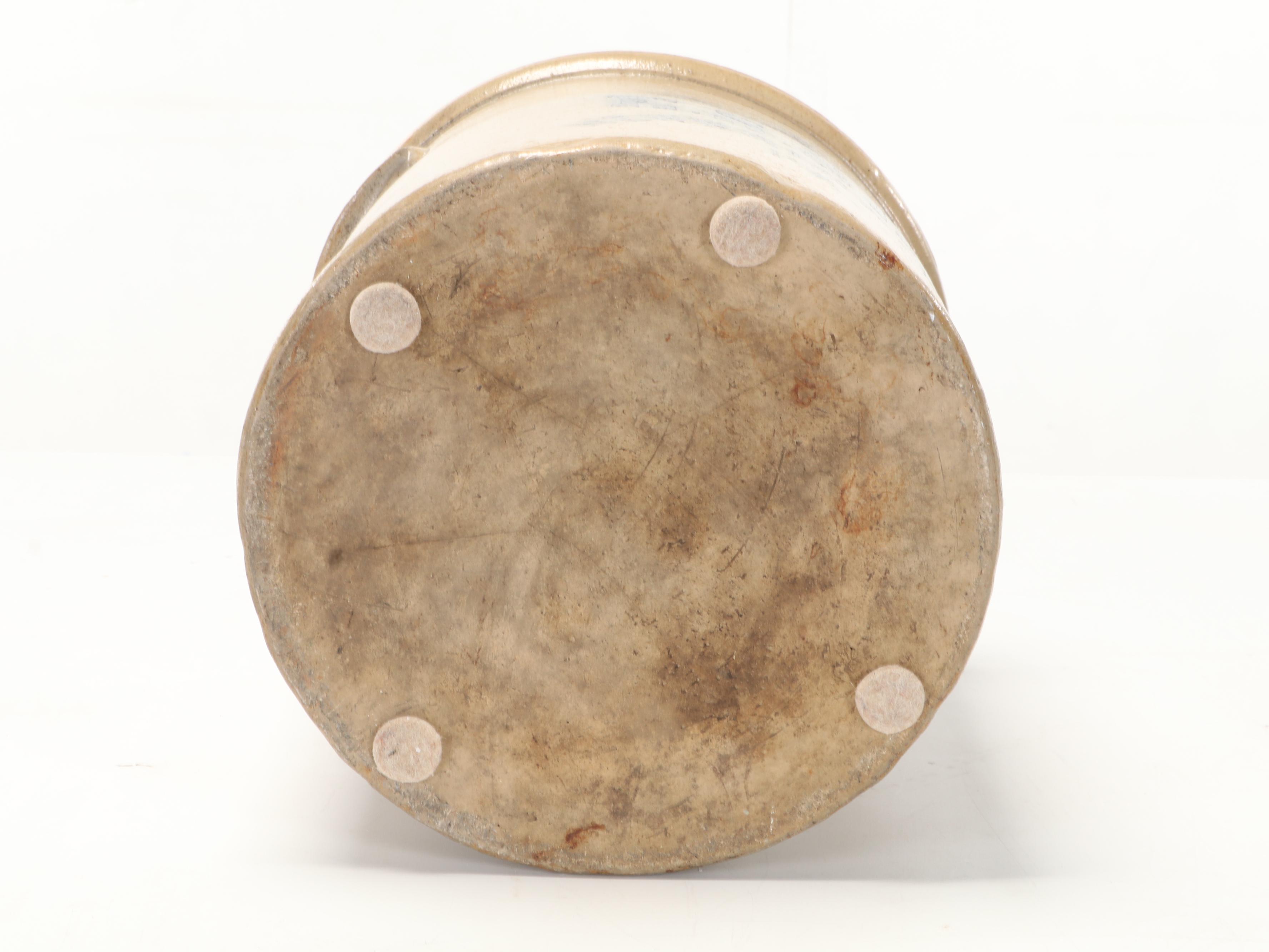 Elverson, Sherwood & Barker of Pennsylvania Salt Glazed Stoneware Crock