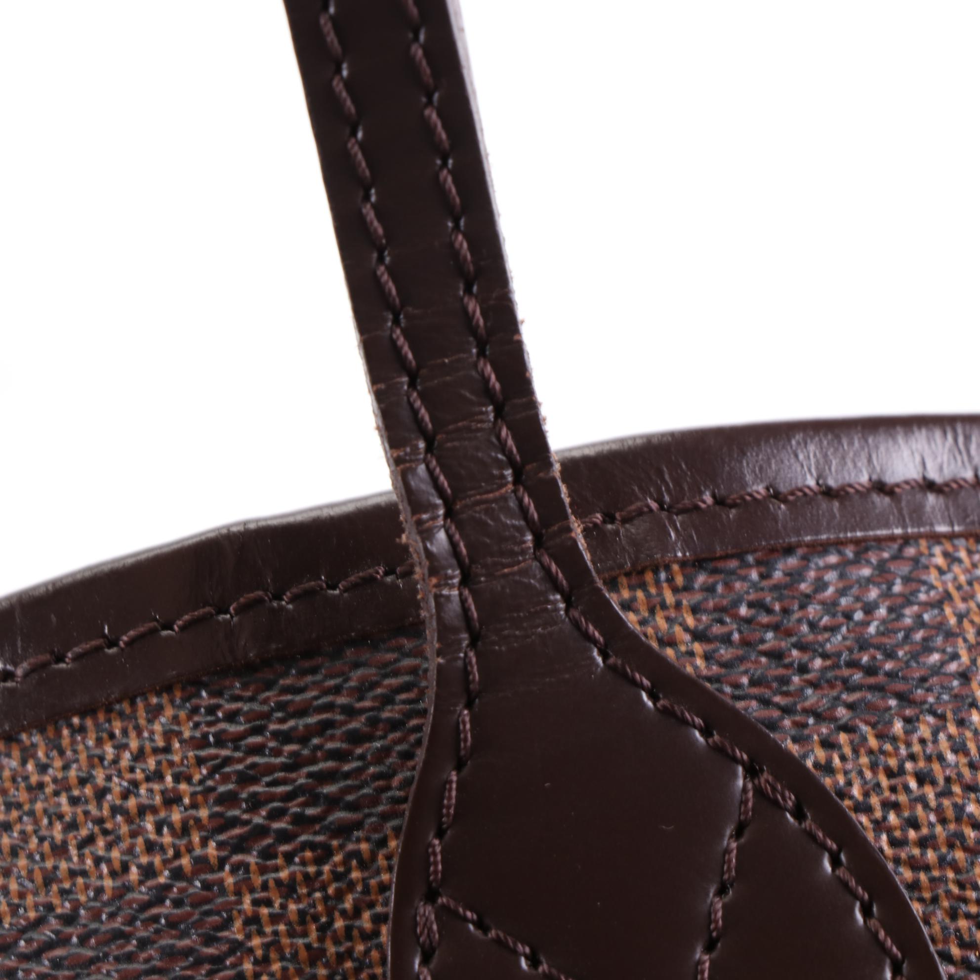 Louis Vuitton Neverfull MM Tote in Damier Ebene Canvas and Leather