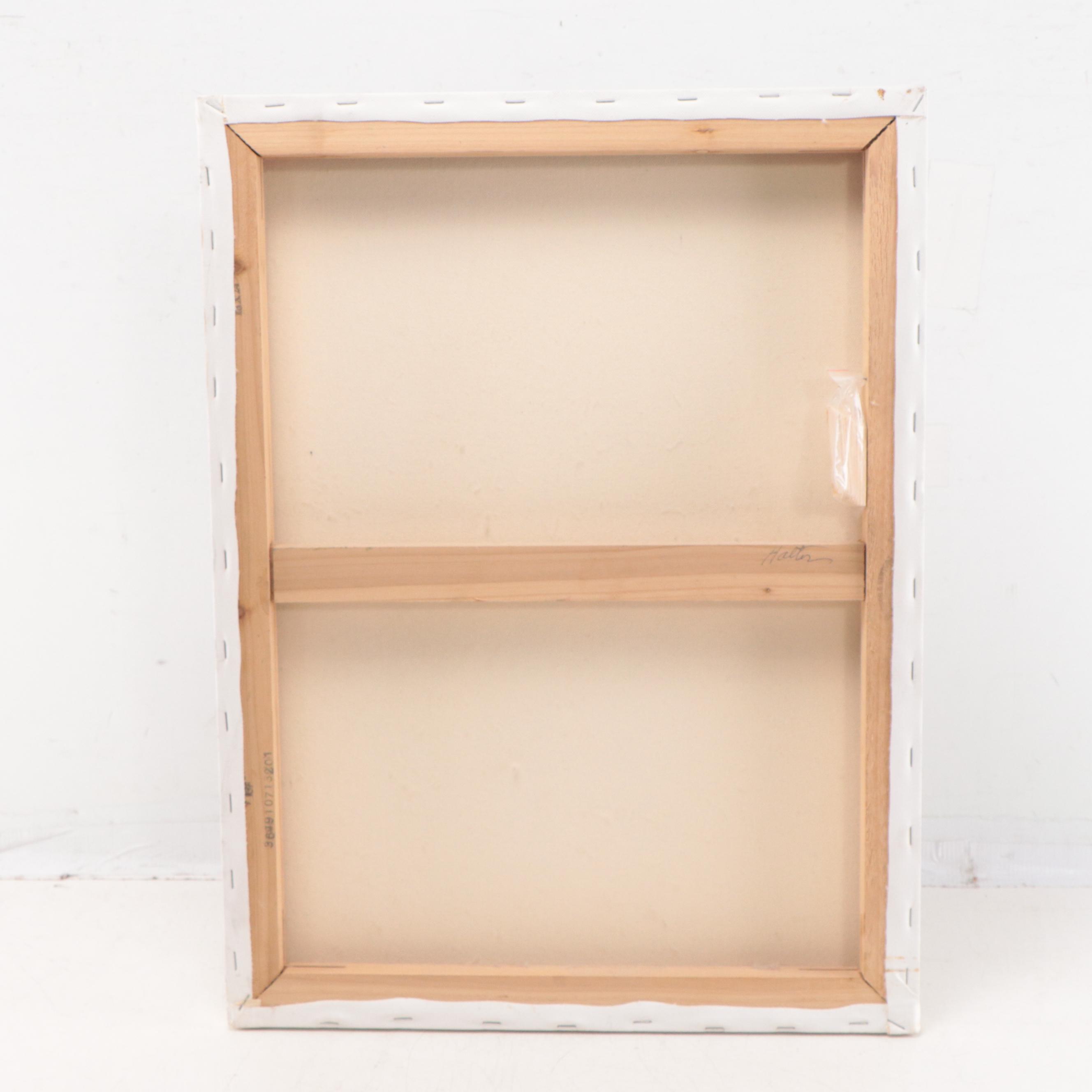 Katrina Halter Figurative Oil Painting of Seated Nude, Late 20th Century