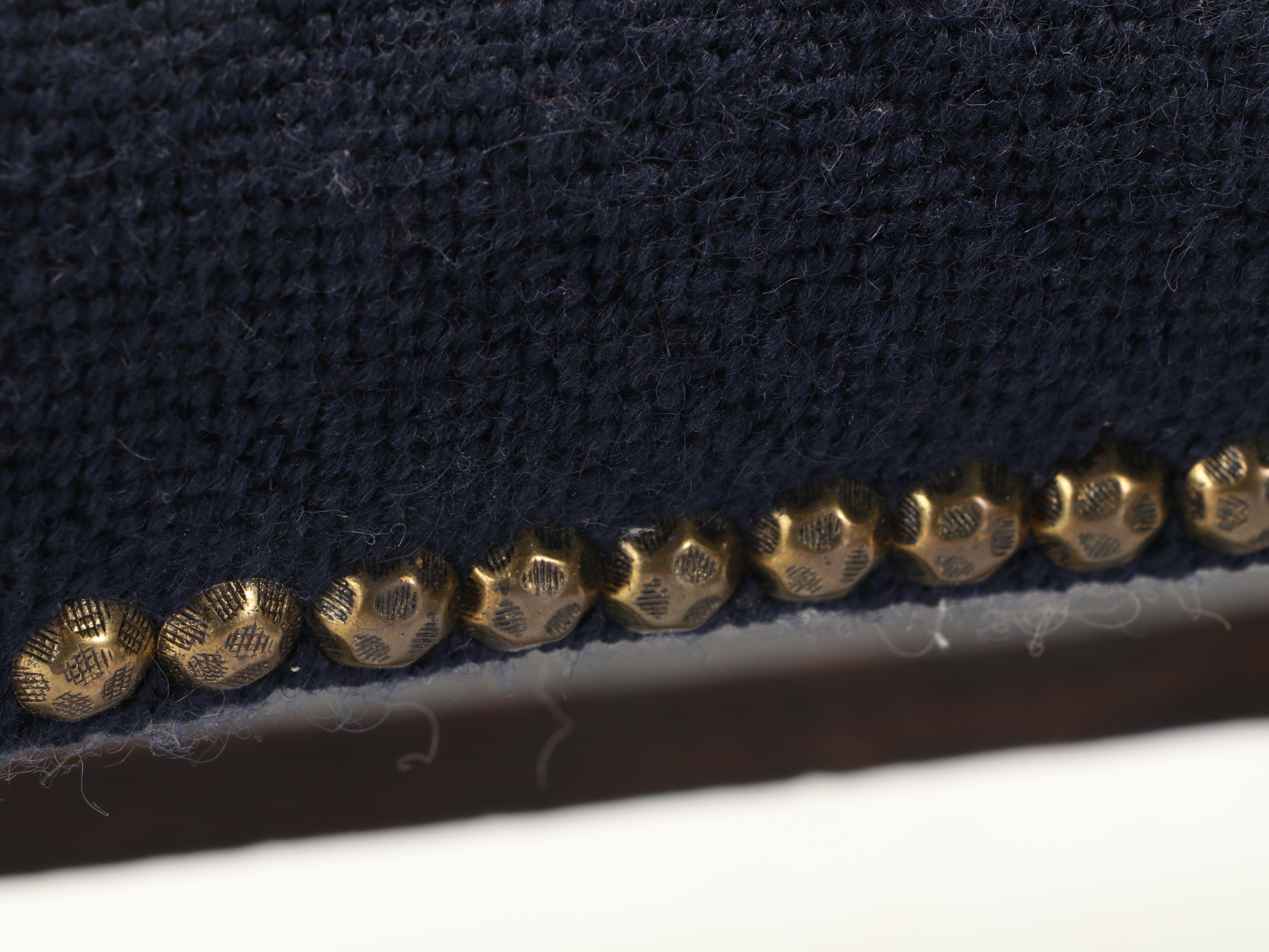 Three Floral Needlepoint Upholstered Wood Footstools, 20th Century