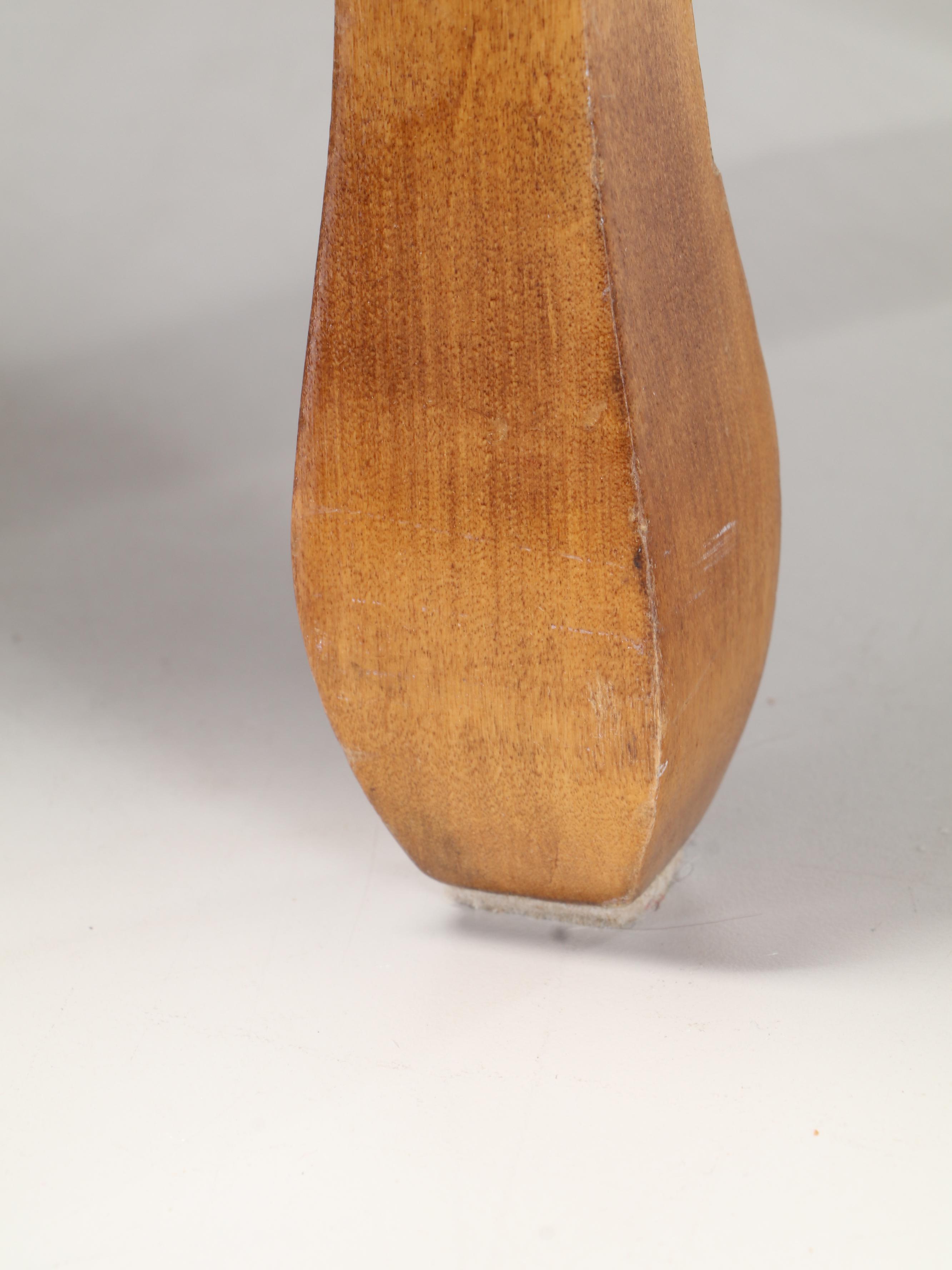 Three Floral Needlepoint Upholstered Wood Footstools, 20th Century