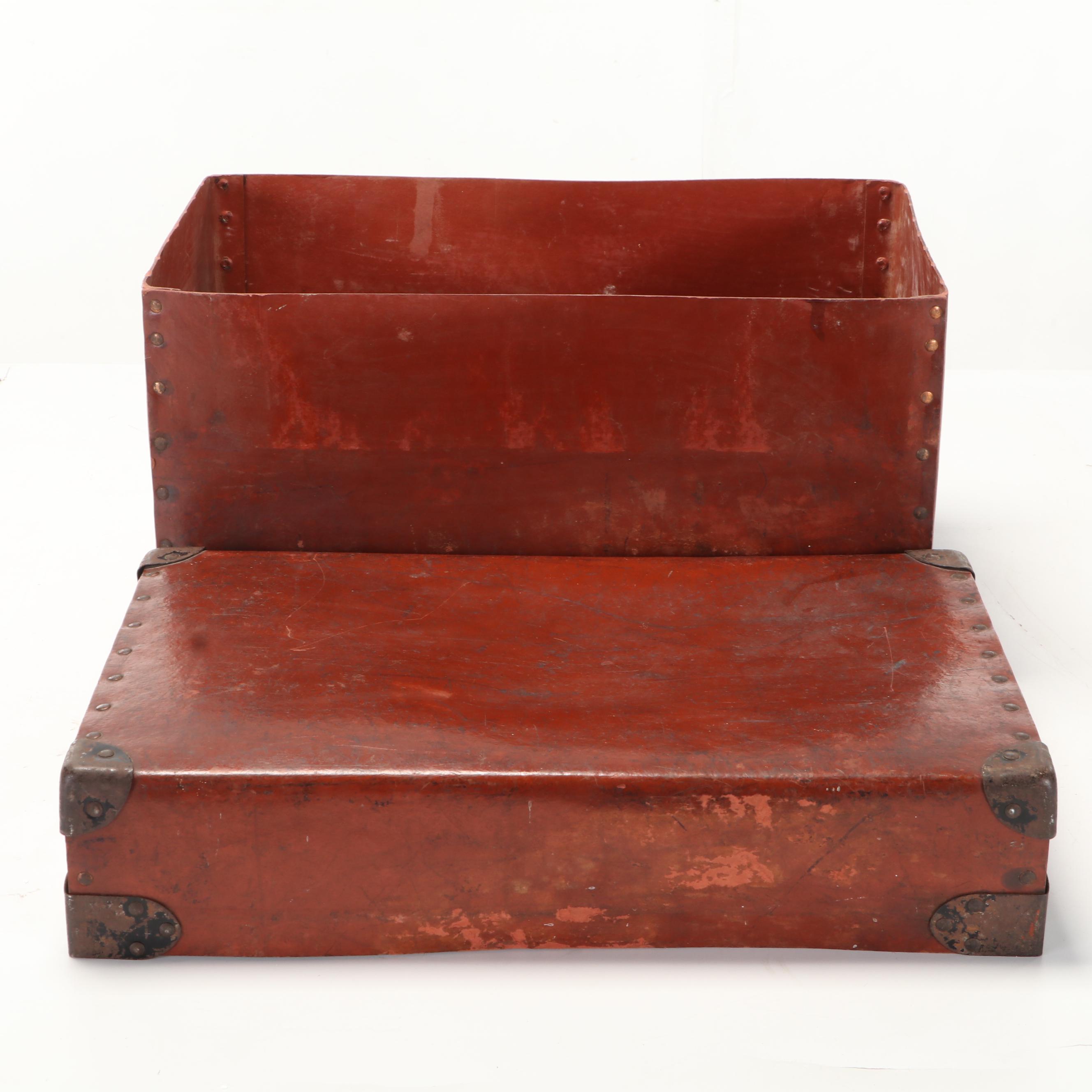 Lacquered Paper Document Box, Early to Mid-20th Century