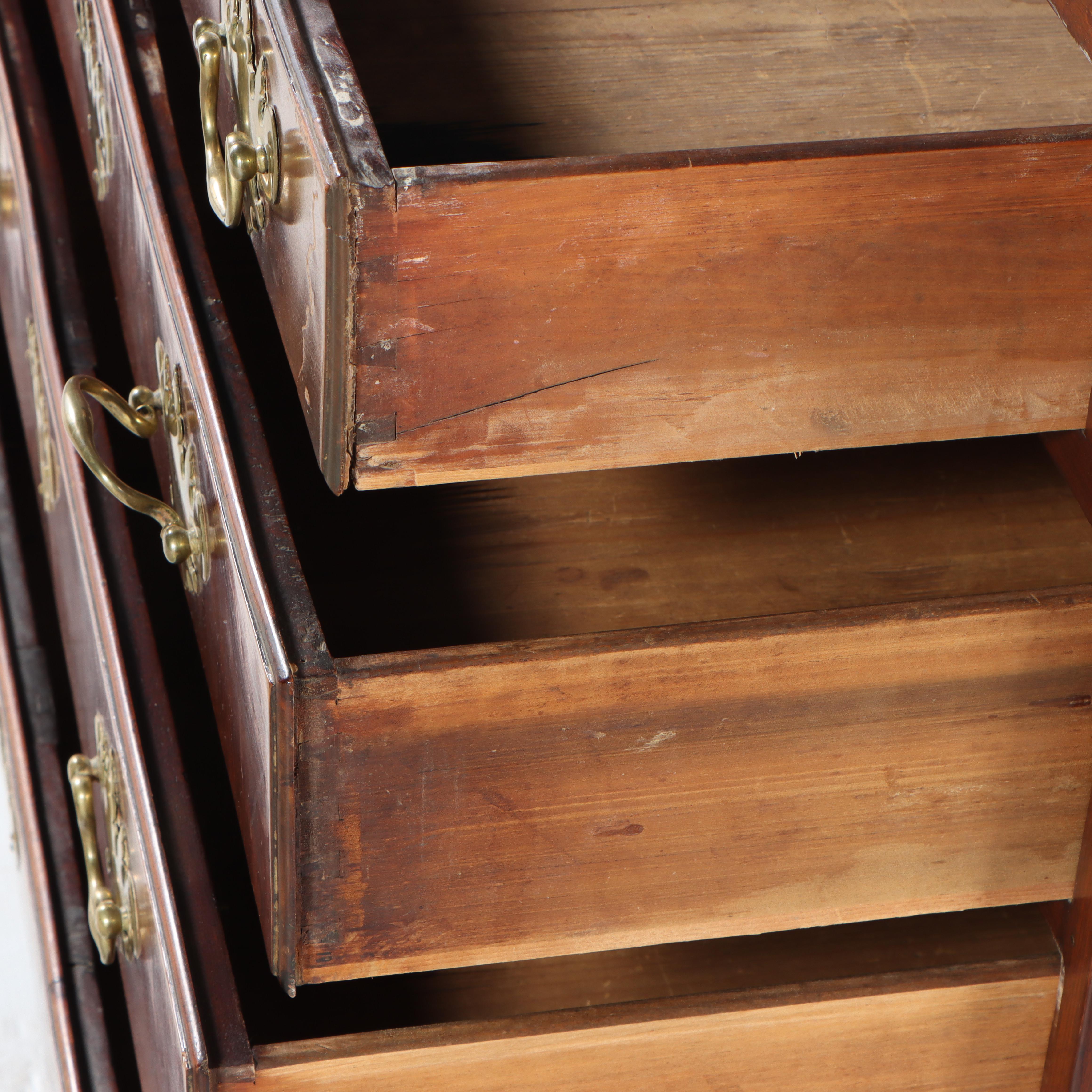 American Chippendale Mahogany Slant-Front Desk, Late 18th Century