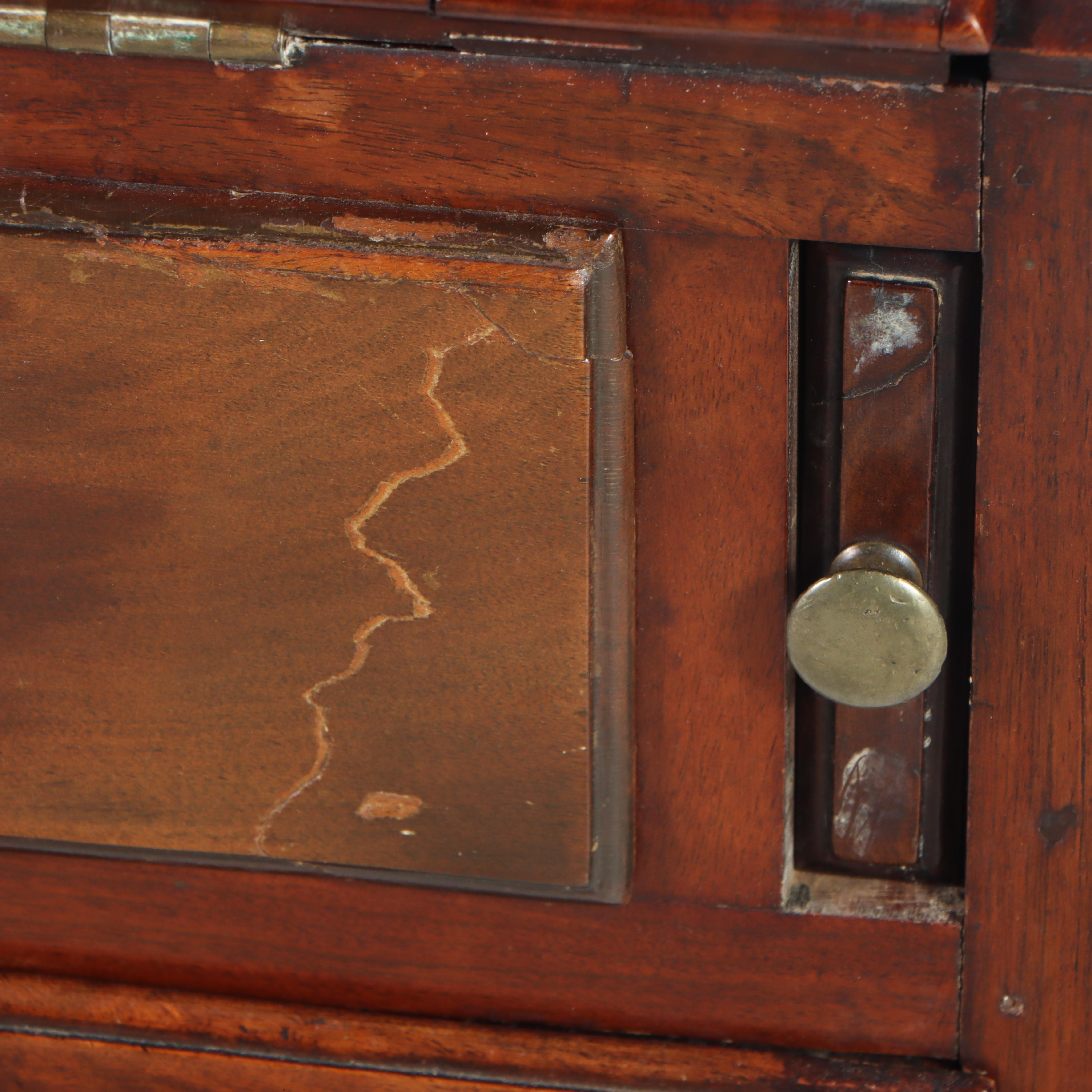 American Chippendale Mahogany Slant-Front Desk, Late 18th Century