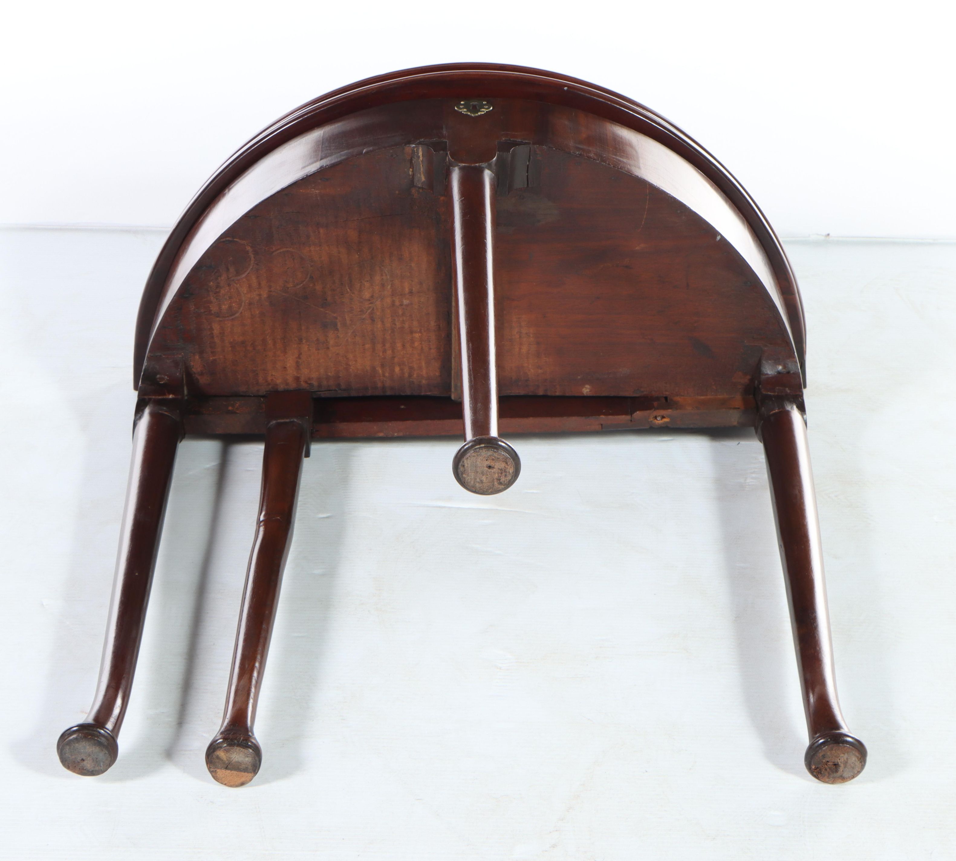 George II Mahogany Gate-Leg Games Table, Mid-18th Century
