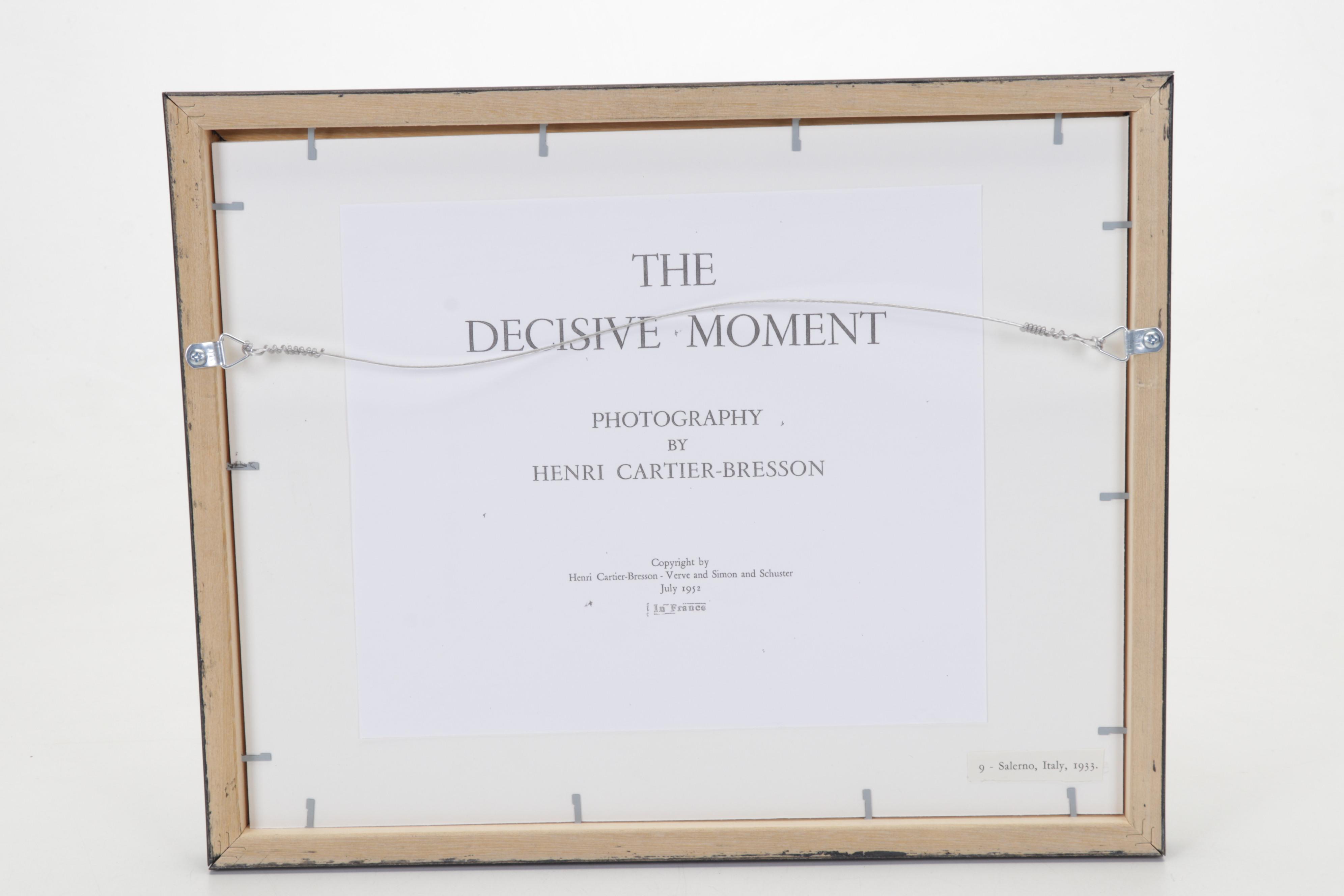 Henri Cartier-Bresson Rotogravure "Salerno, Italy, 1933," 1952