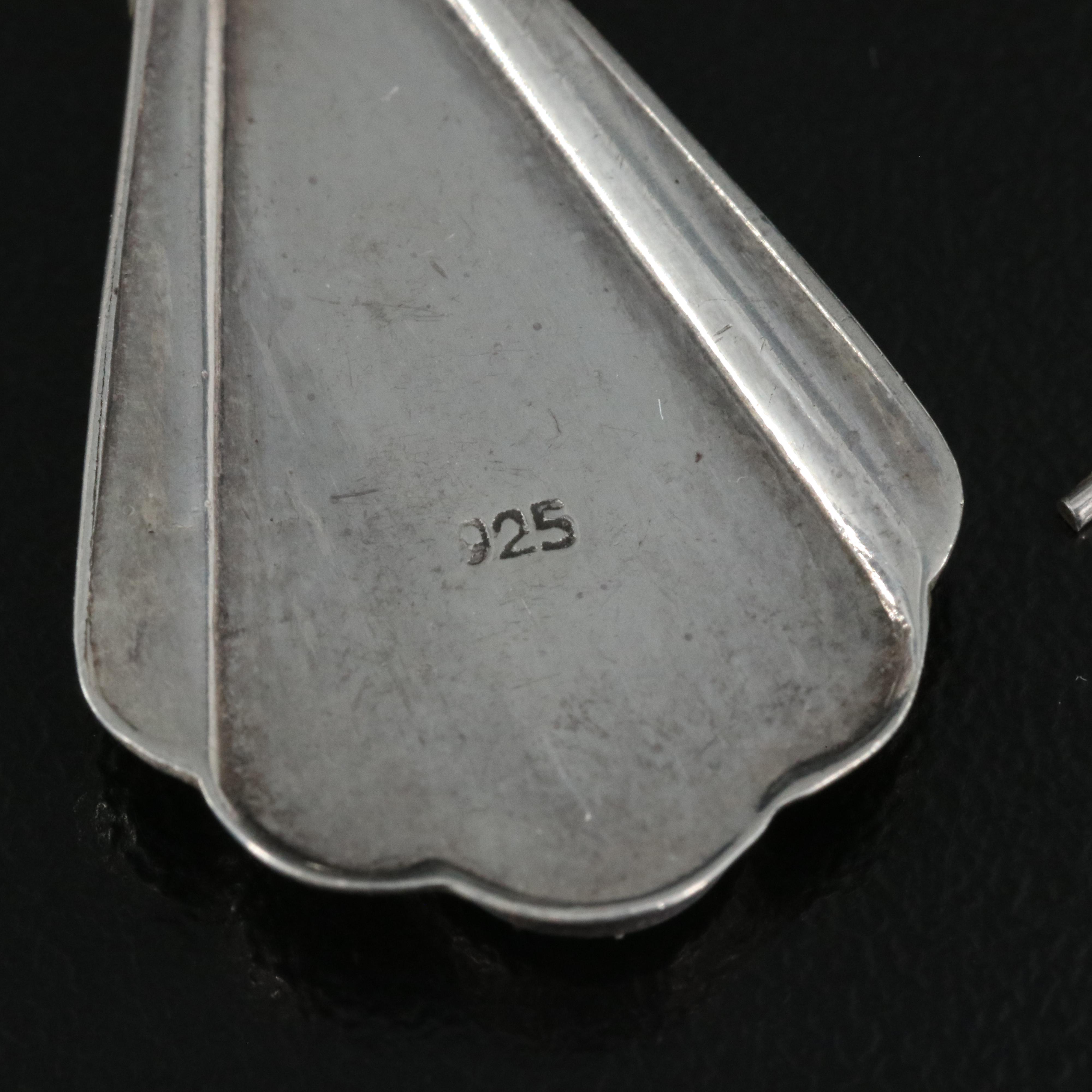 Sterling Turquoise Pendulum Earrings