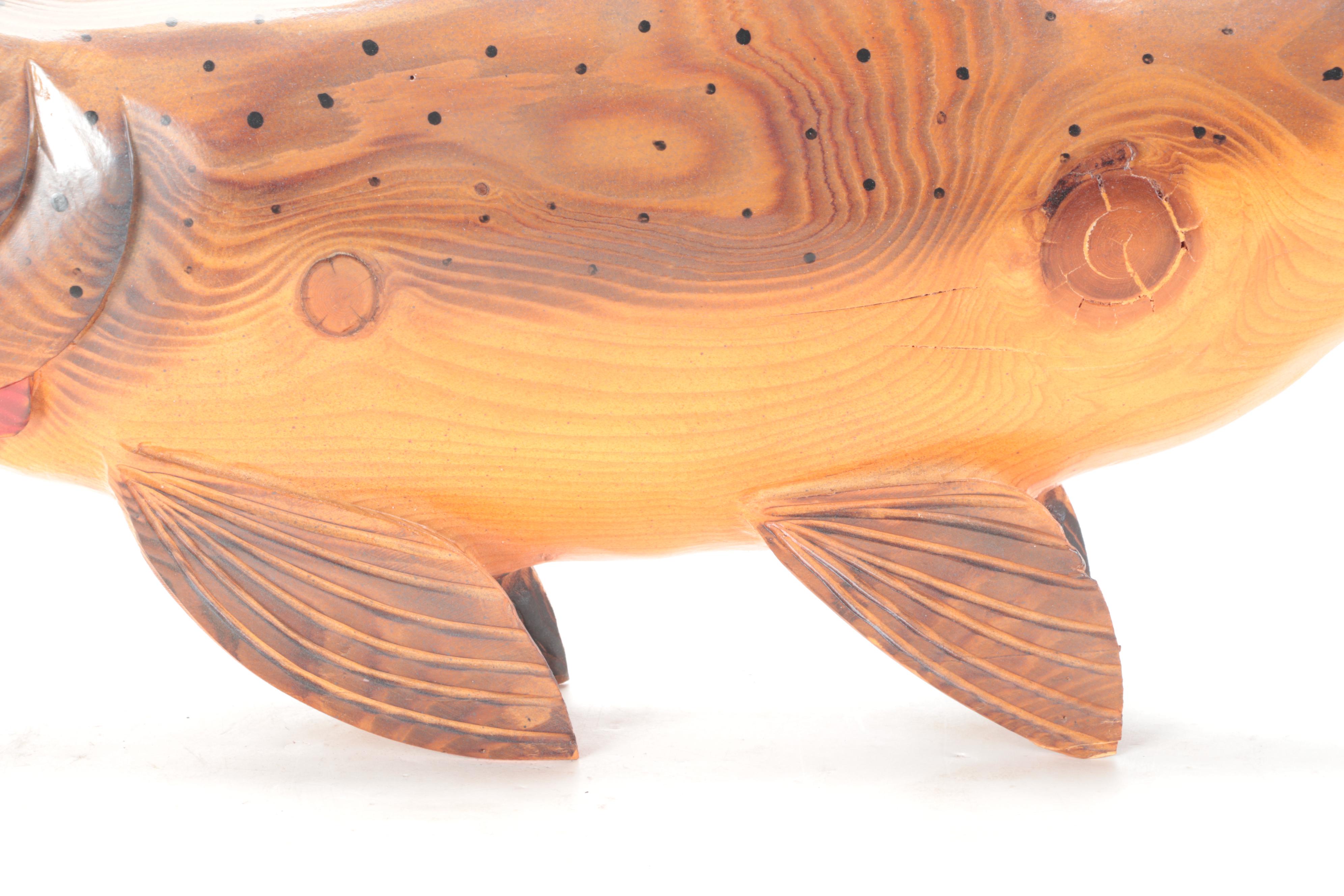 Ray Holmquist Alaskan King Salmon Carvings