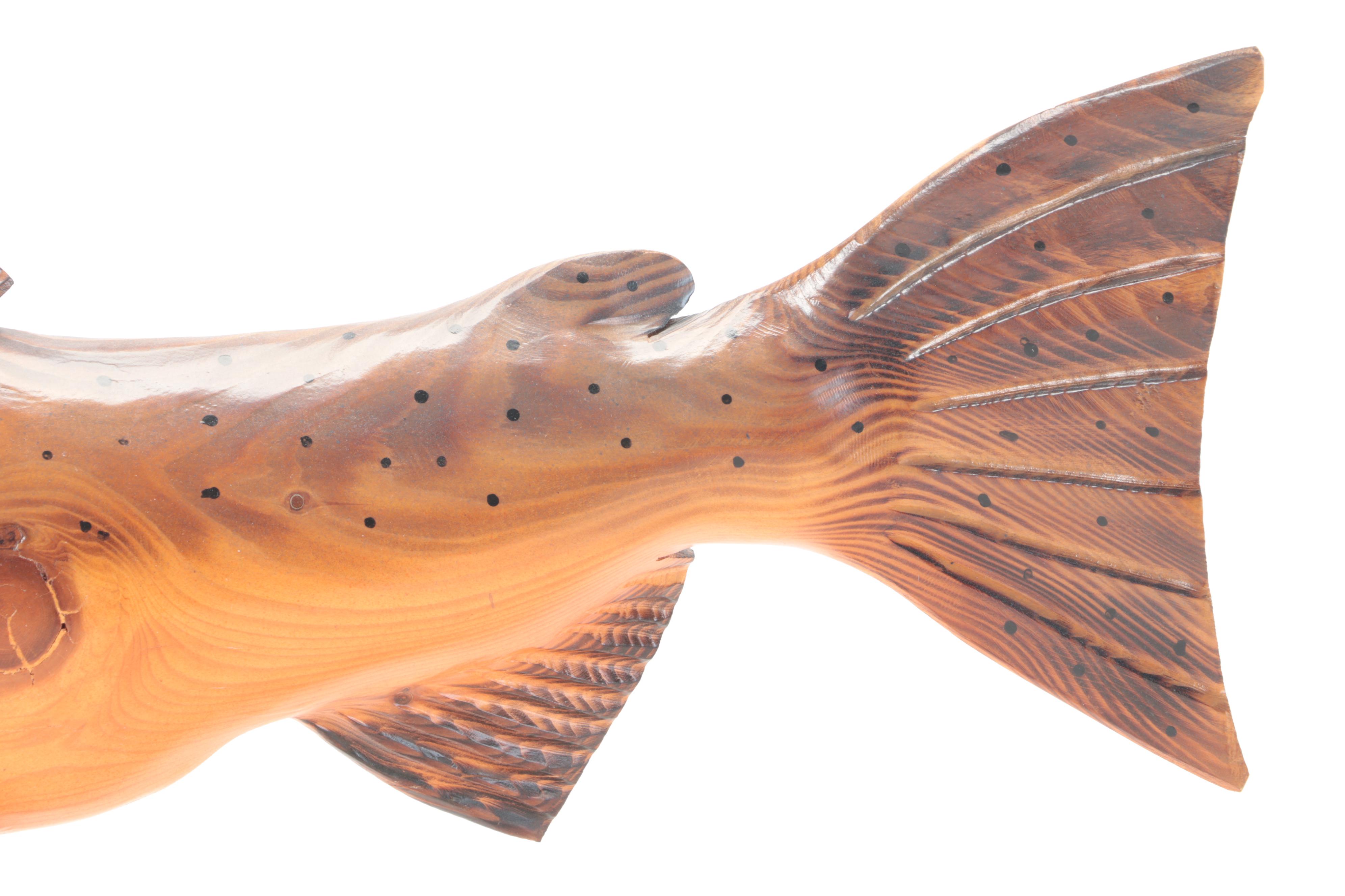 Ray Holmquist Alaskan King Salmon Carvings