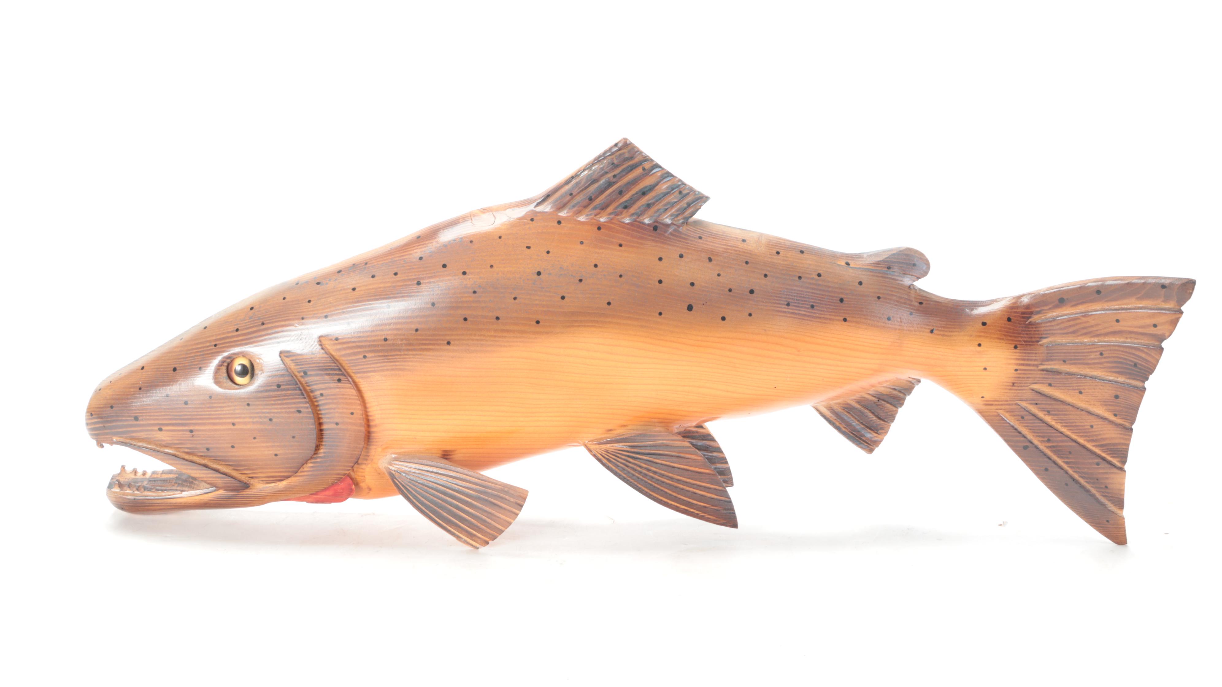 Ray Holmquist Alaskan King Salmon Carvings