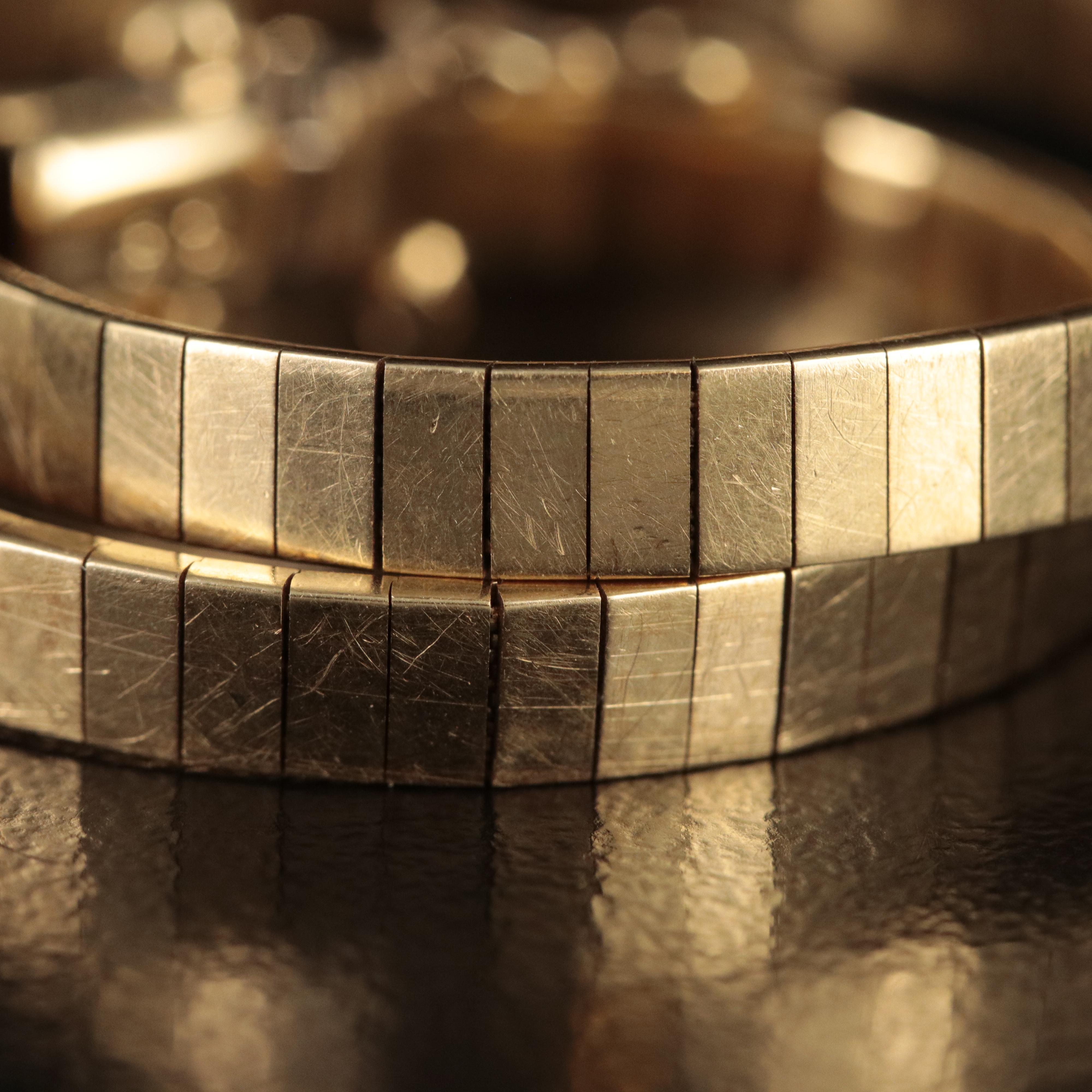 14K Omega Chain Bracelet