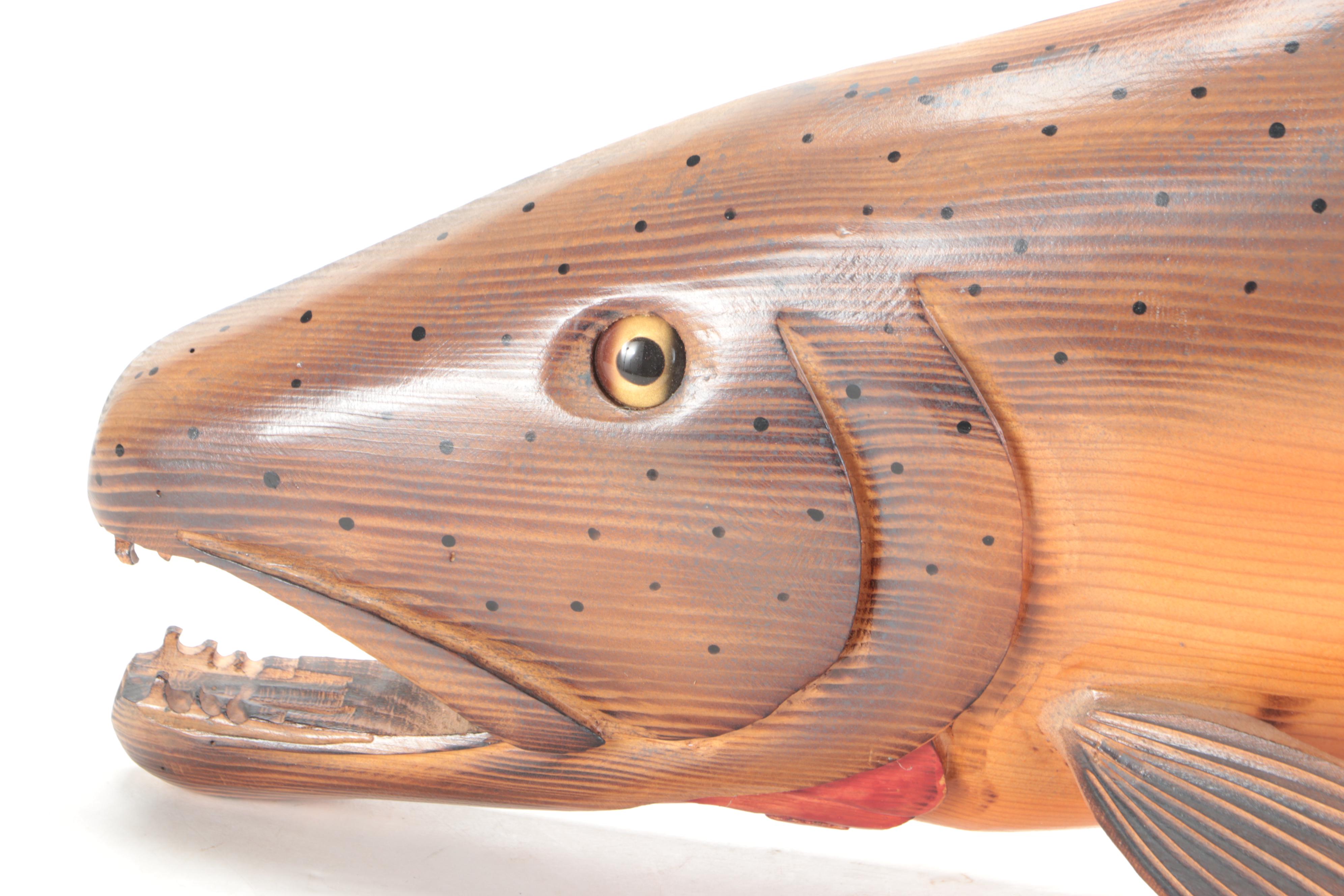 Ray Holmquist Alaskan King Salmon Carvings
