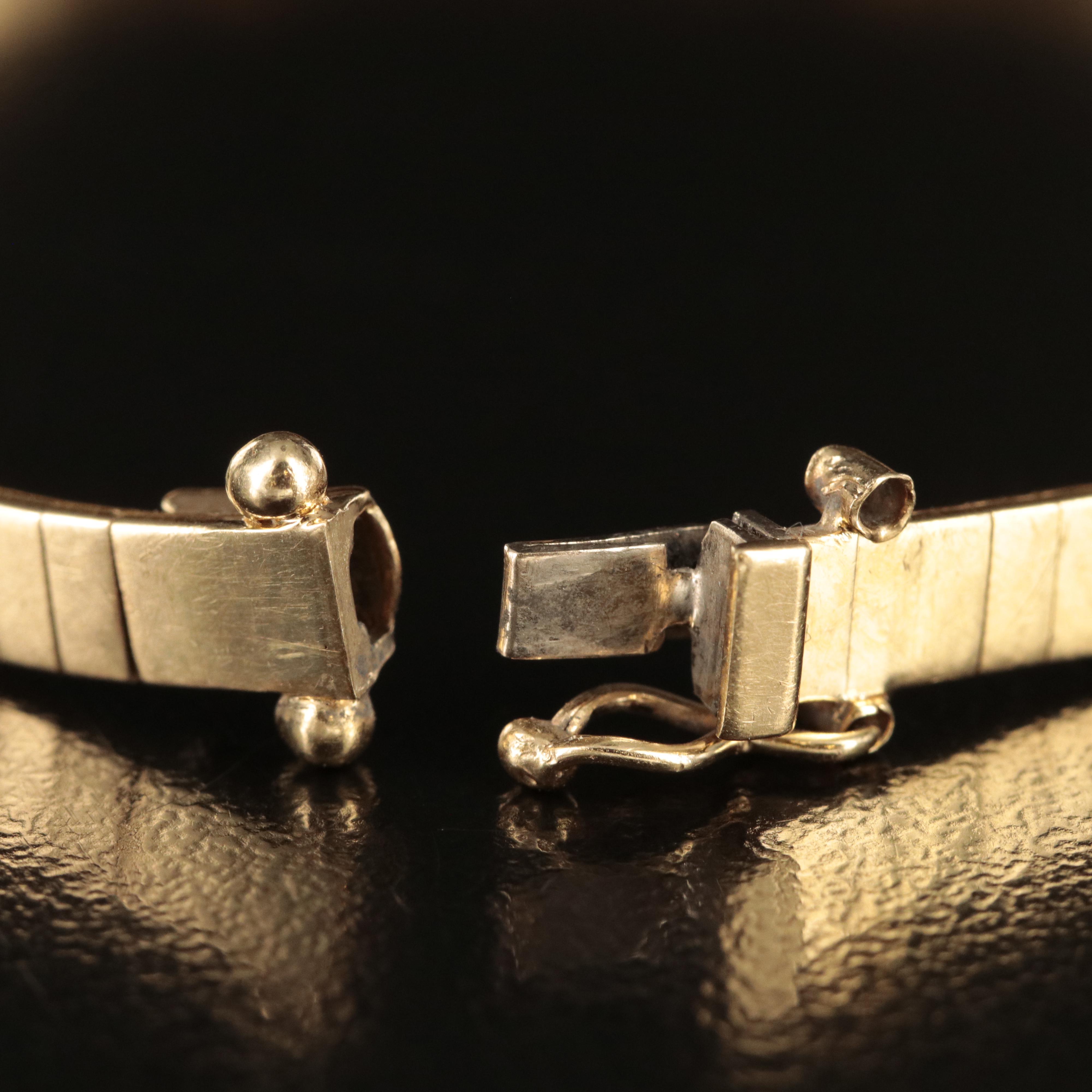 14K Omega Chain Bracelet