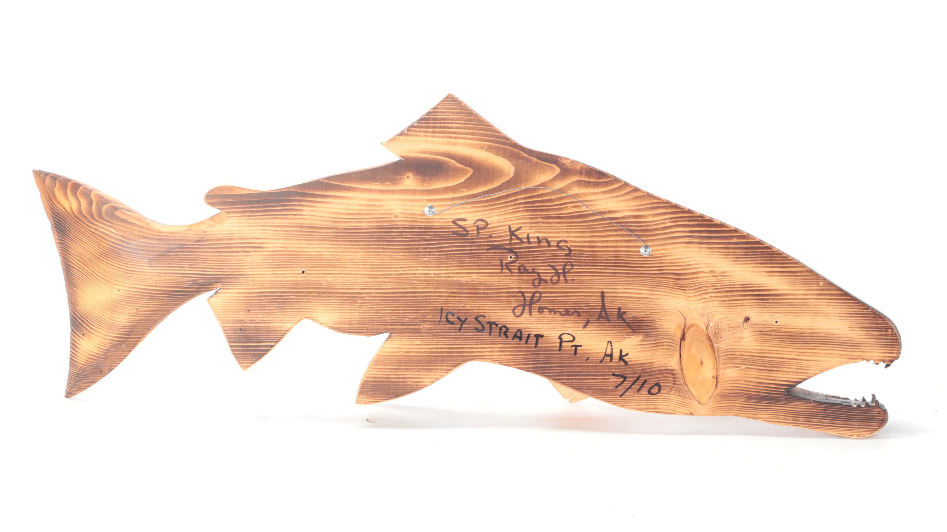 Ray Holmquist Alaskan King Salmon Carvings