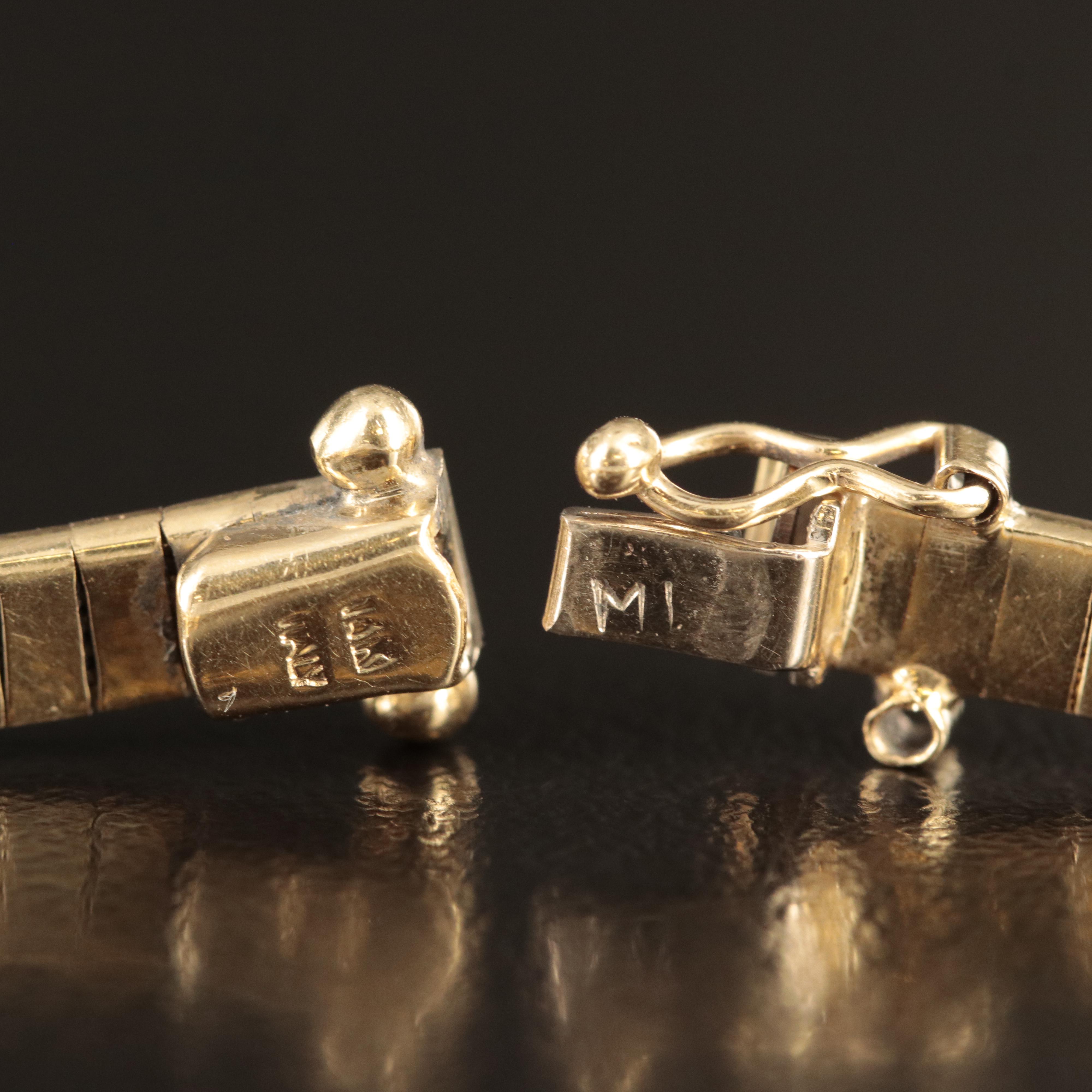 14K Omega Chain Bracelet