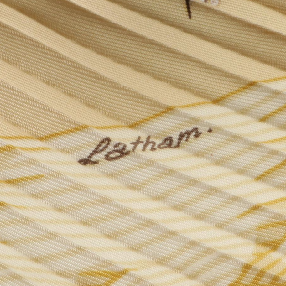 Hermès "Couvée d'Hermès" Scarf 90 in Silk Plissé with Box