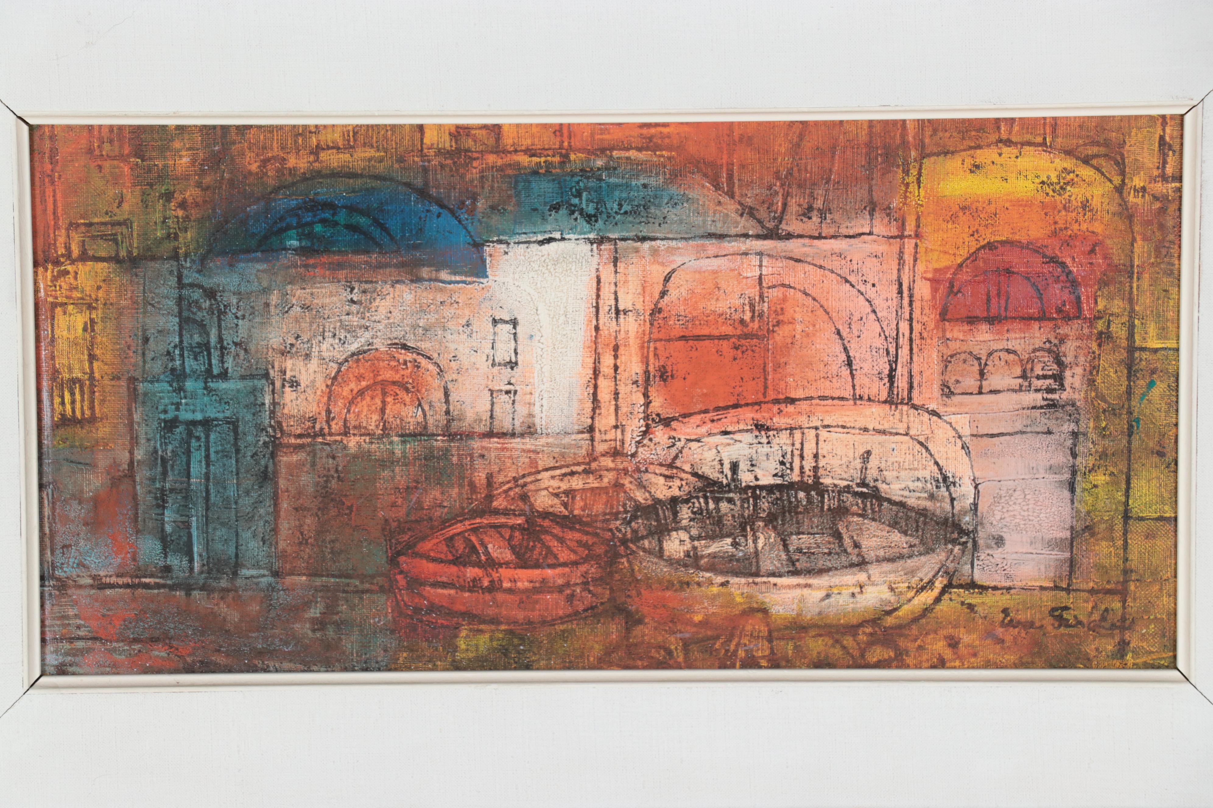 Eva Fischer Oil Painting of Mediterranean Landscape