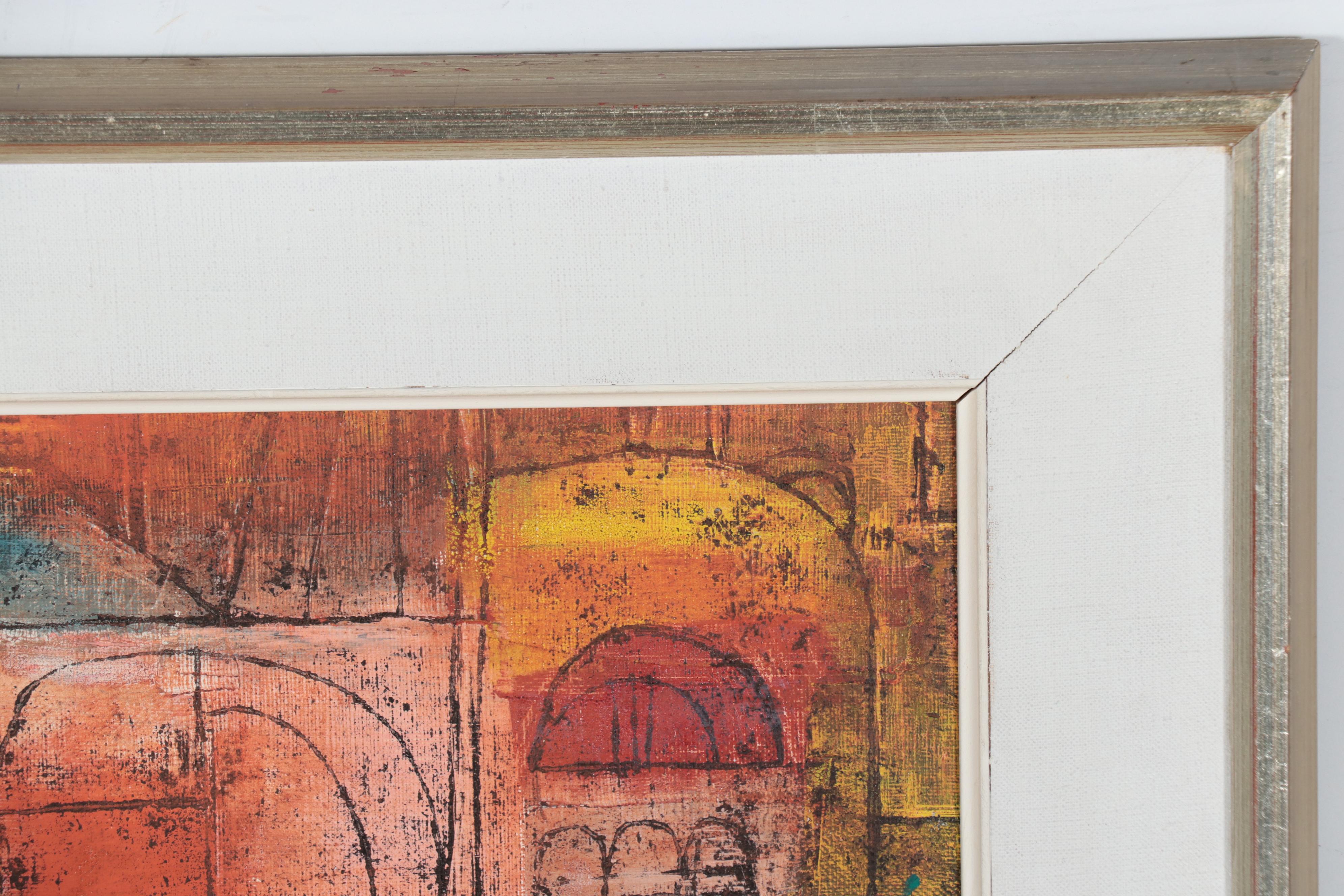 Eva Fischer Oil Painting of Mediterranean Landscape