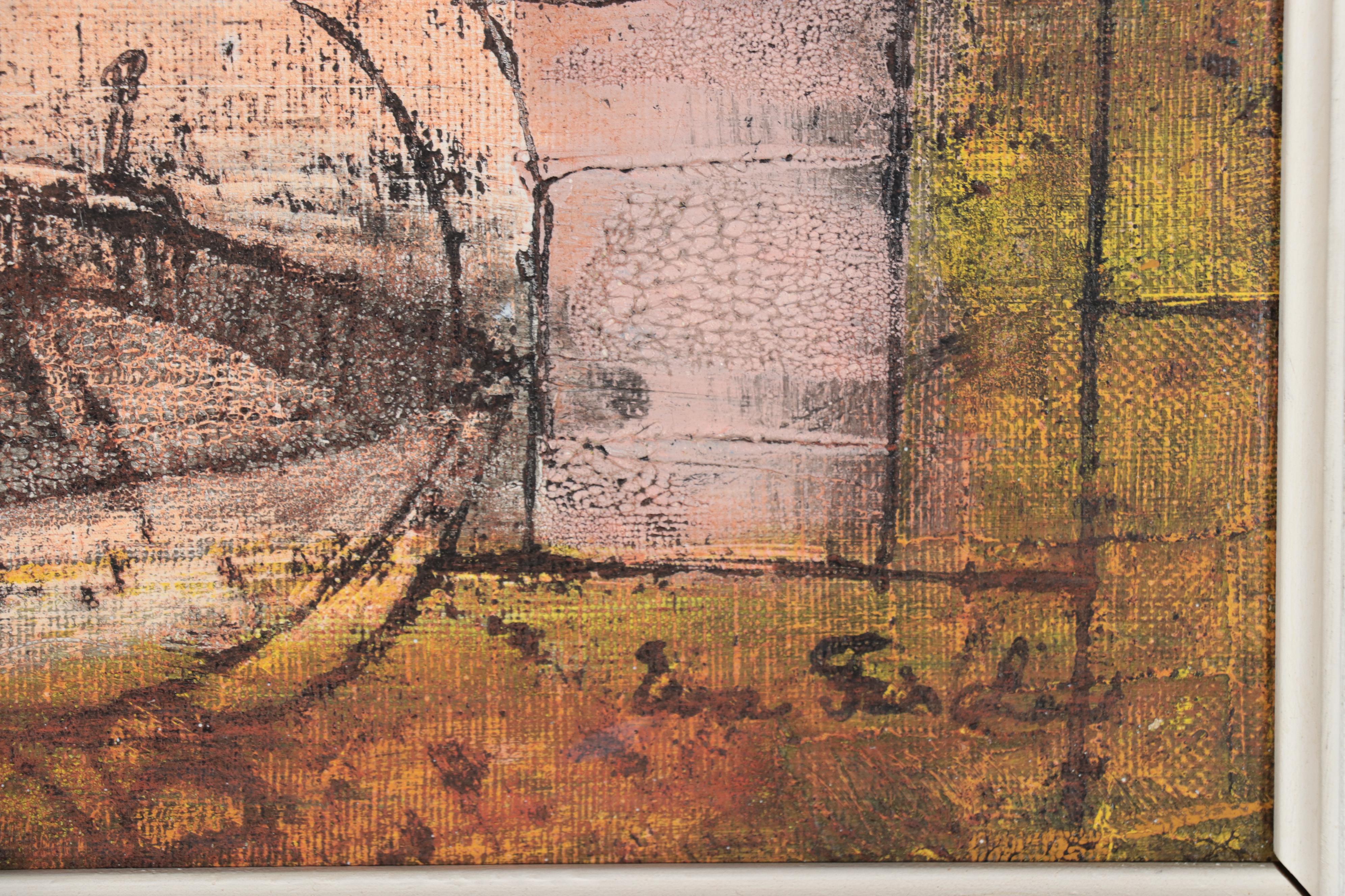 Eva Fischer Oil Painting of Mediterranean Landscape