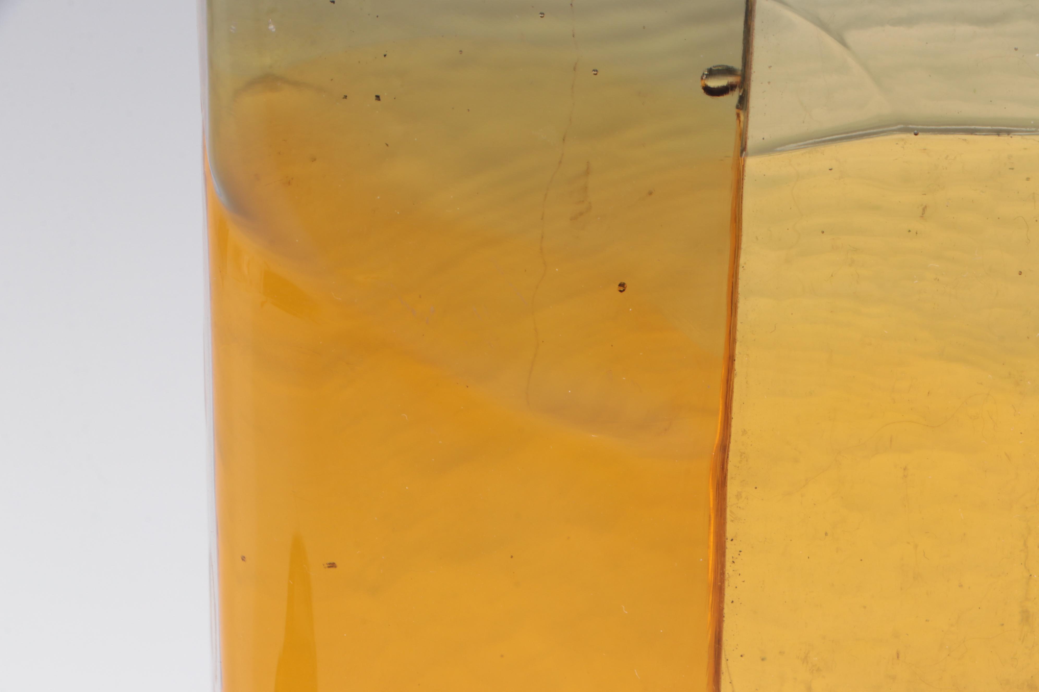 Murano Fused Glass Statement Vase With Impressed Glass Paperweight