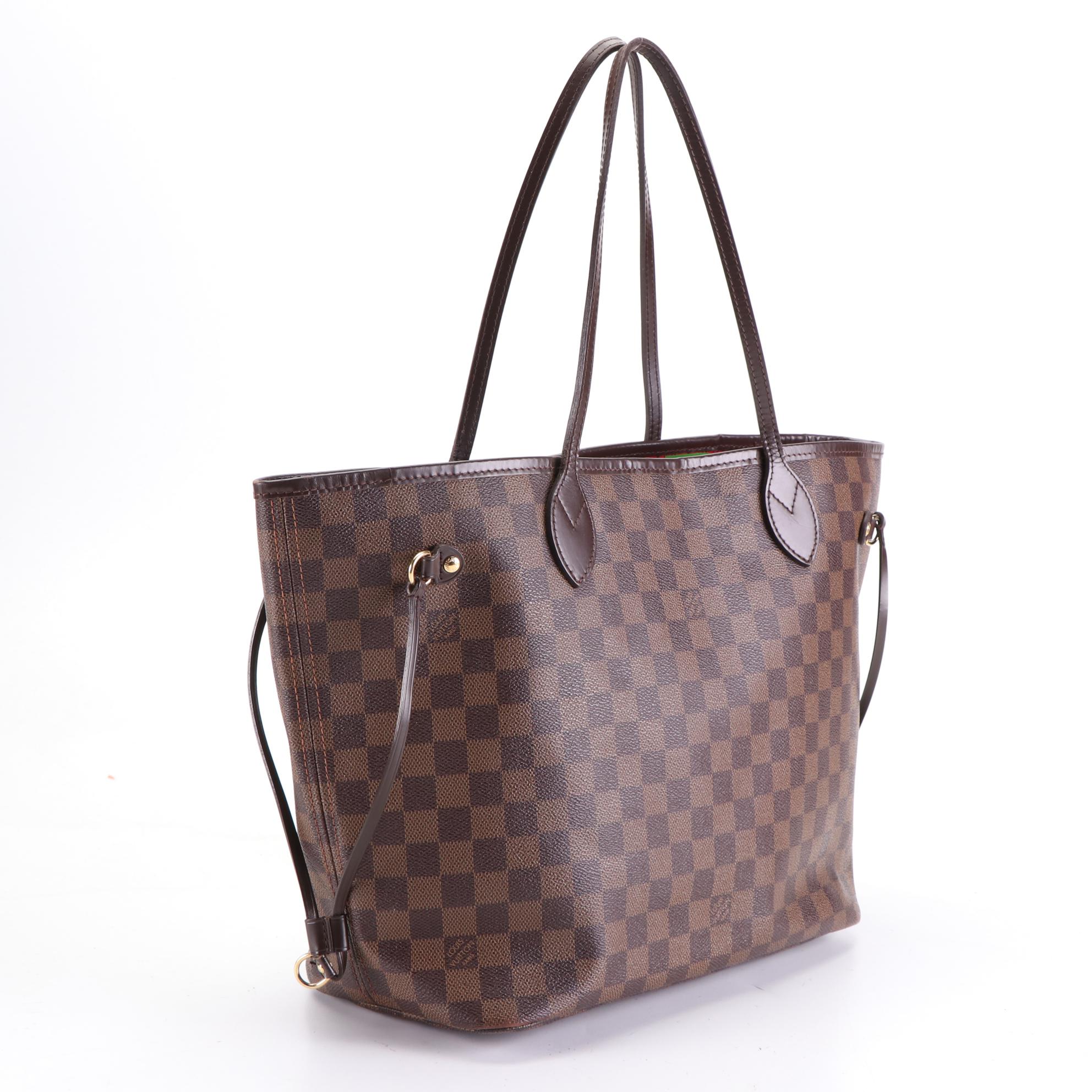 Louis Vuitton Neverfull MM in Damier Ebene Canvas and Leather