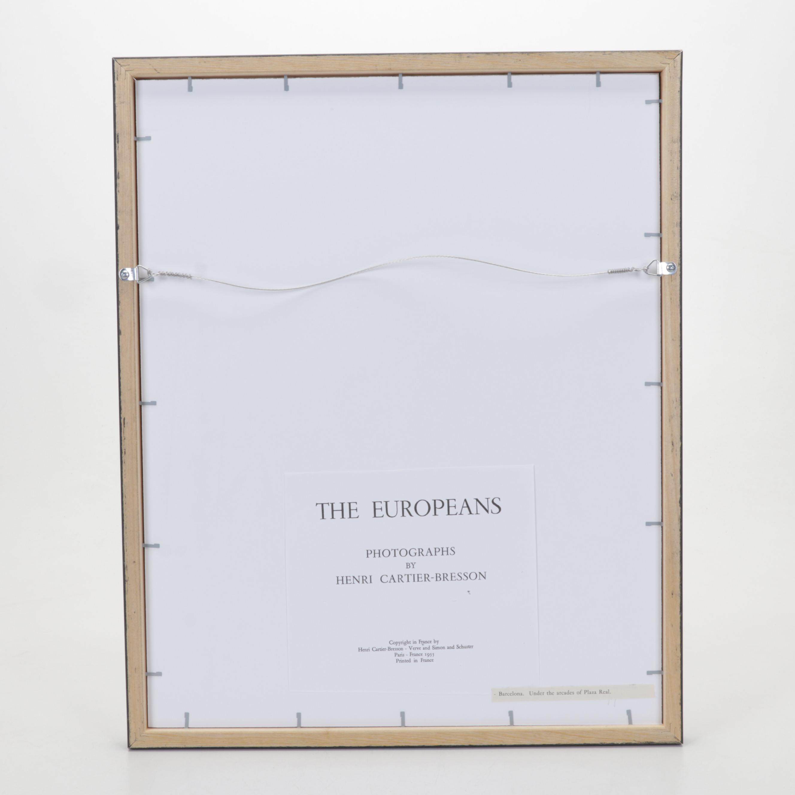 Henri Cartier-Bresson Rotogravure "Barcelona" from "The Europeans," 1955