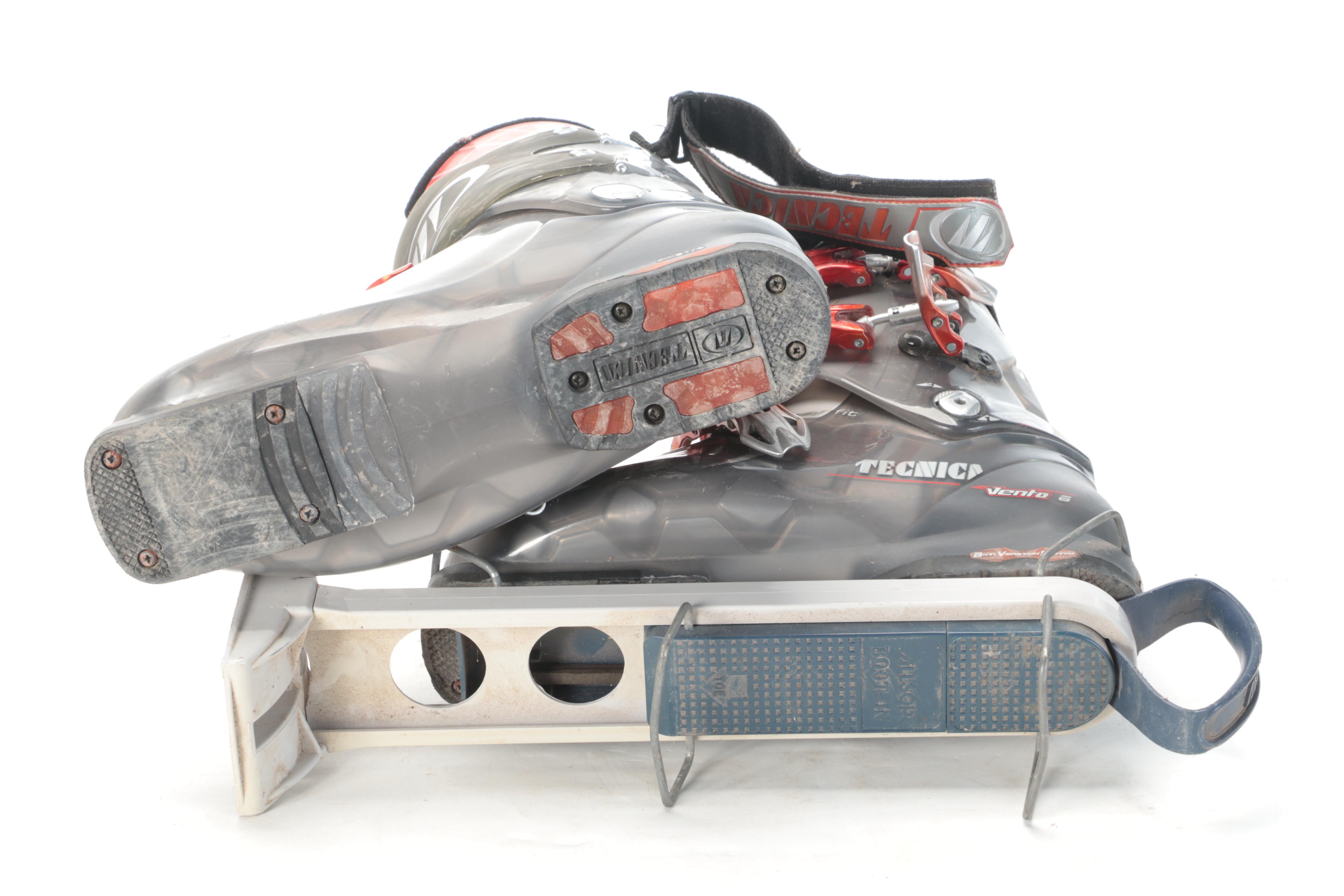 Volkl Snow Skis With Tecnica Vento 6 Boots and Metric Ski Poles