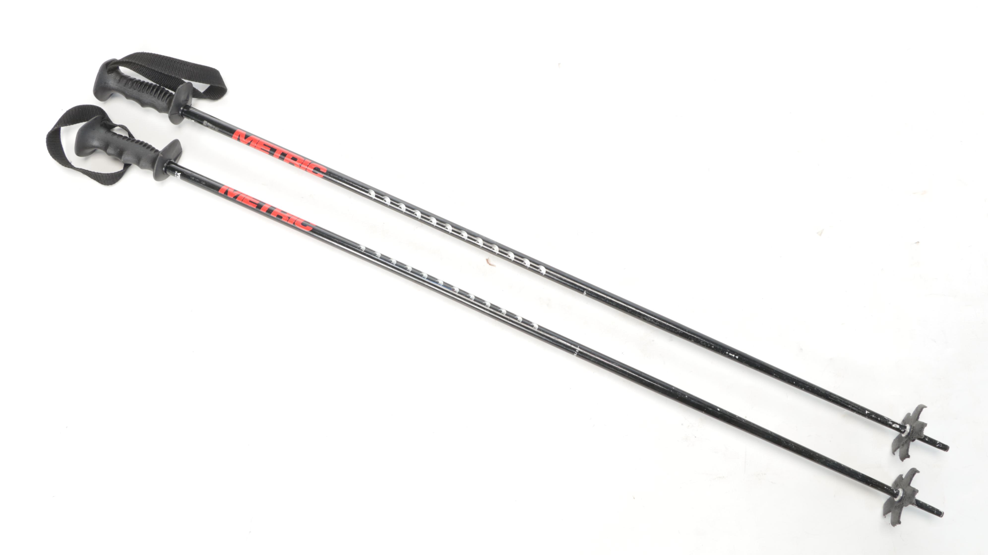 Volkl Snow Skis With Tecnica Vento 6 Boots and Metric Ski Poles