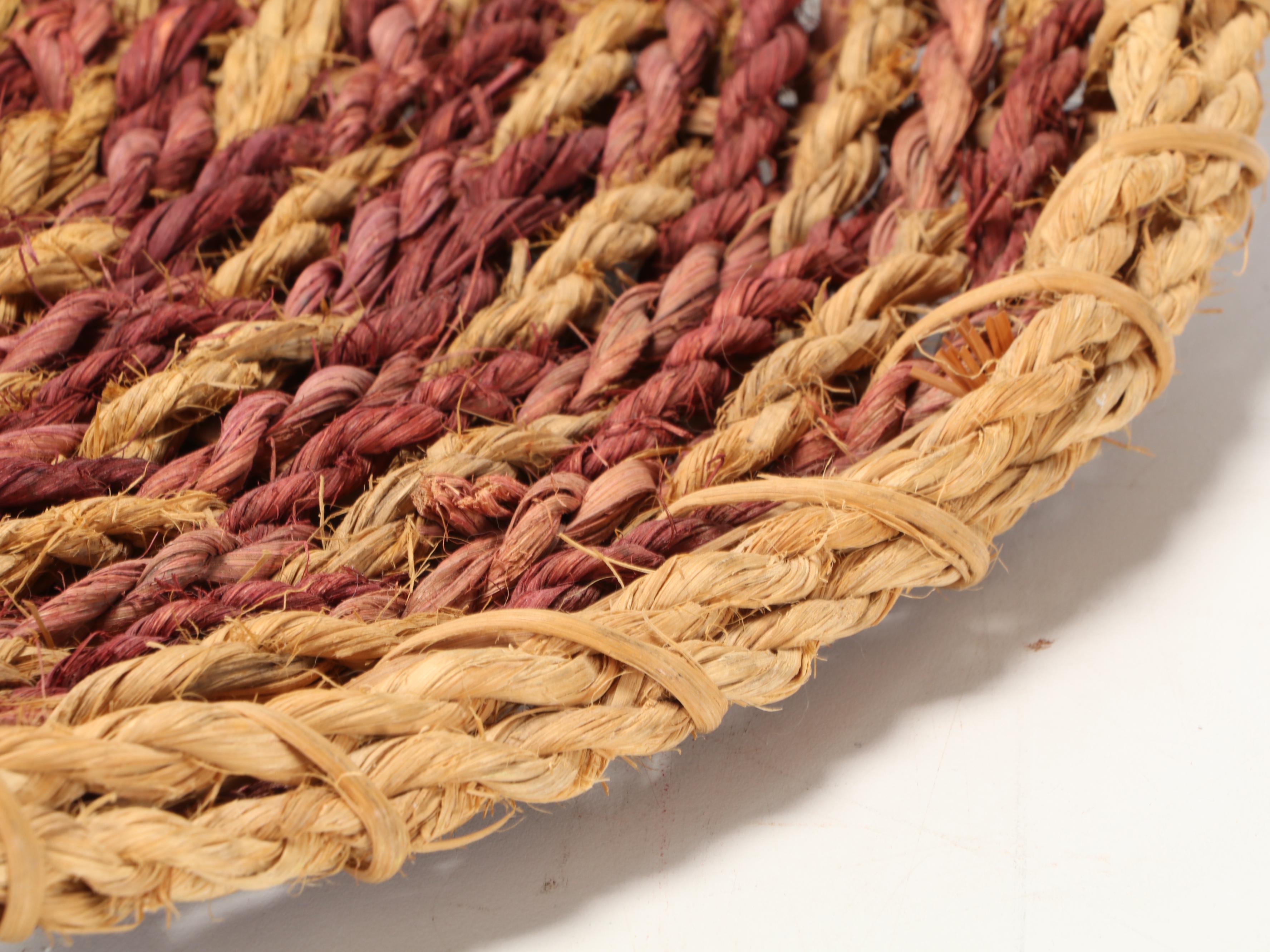 Twined Sisal Carrying Basket