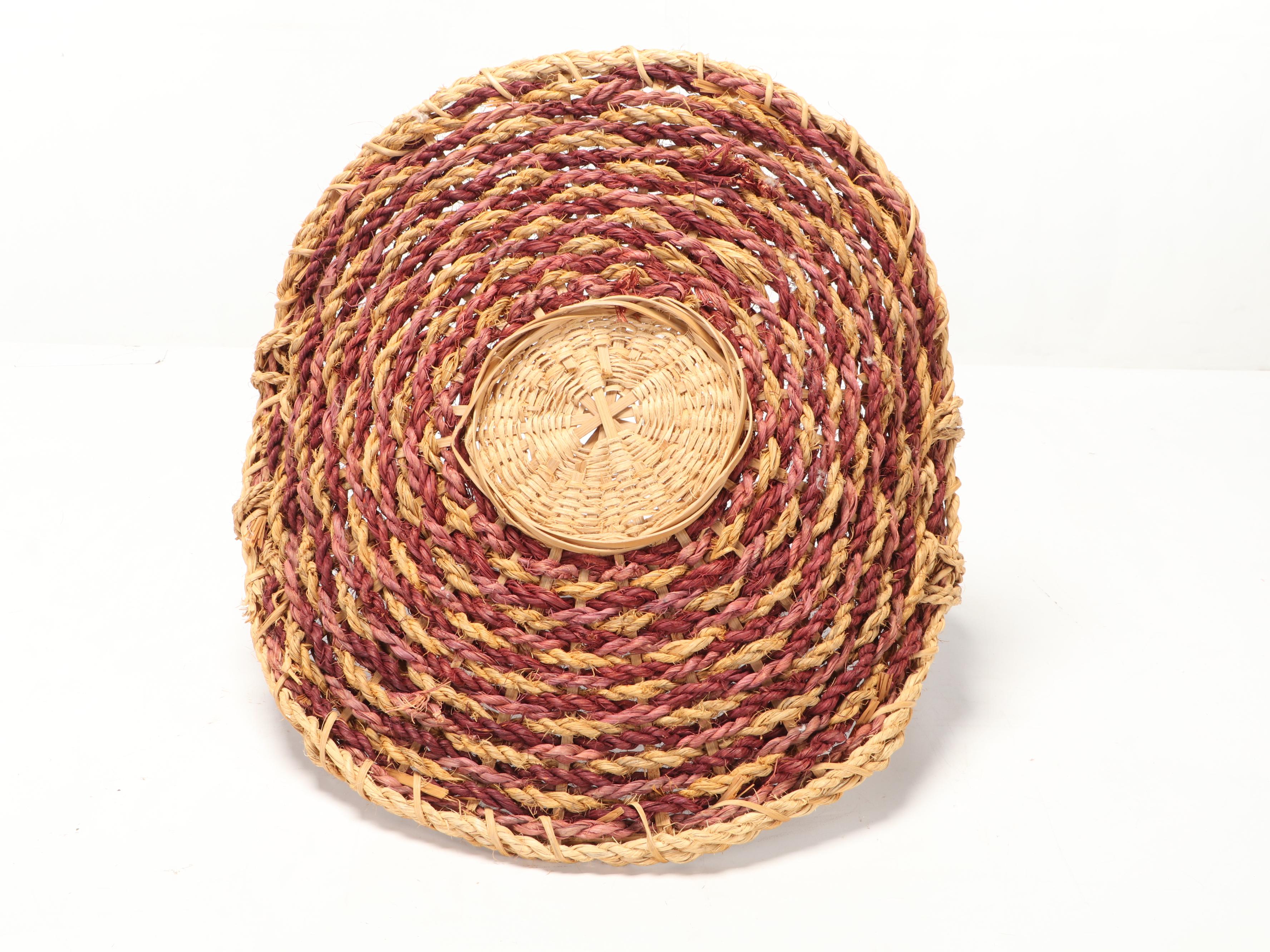 Twined Sisal Carrying Basket