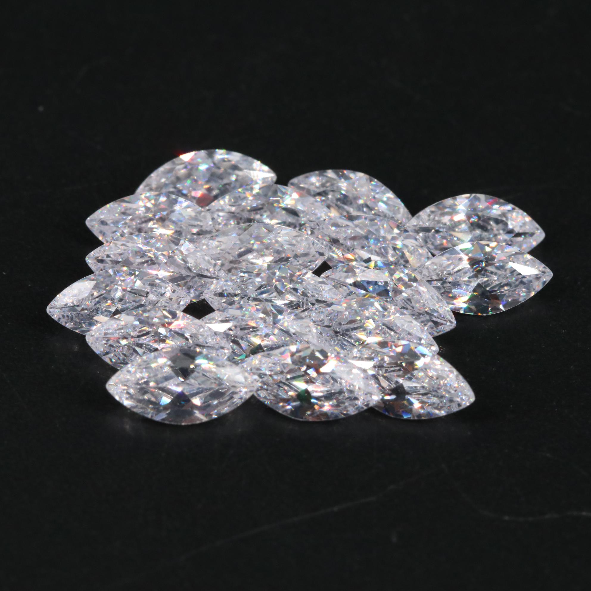 Loose 9.90 CTW Cubic Zirconia Lot