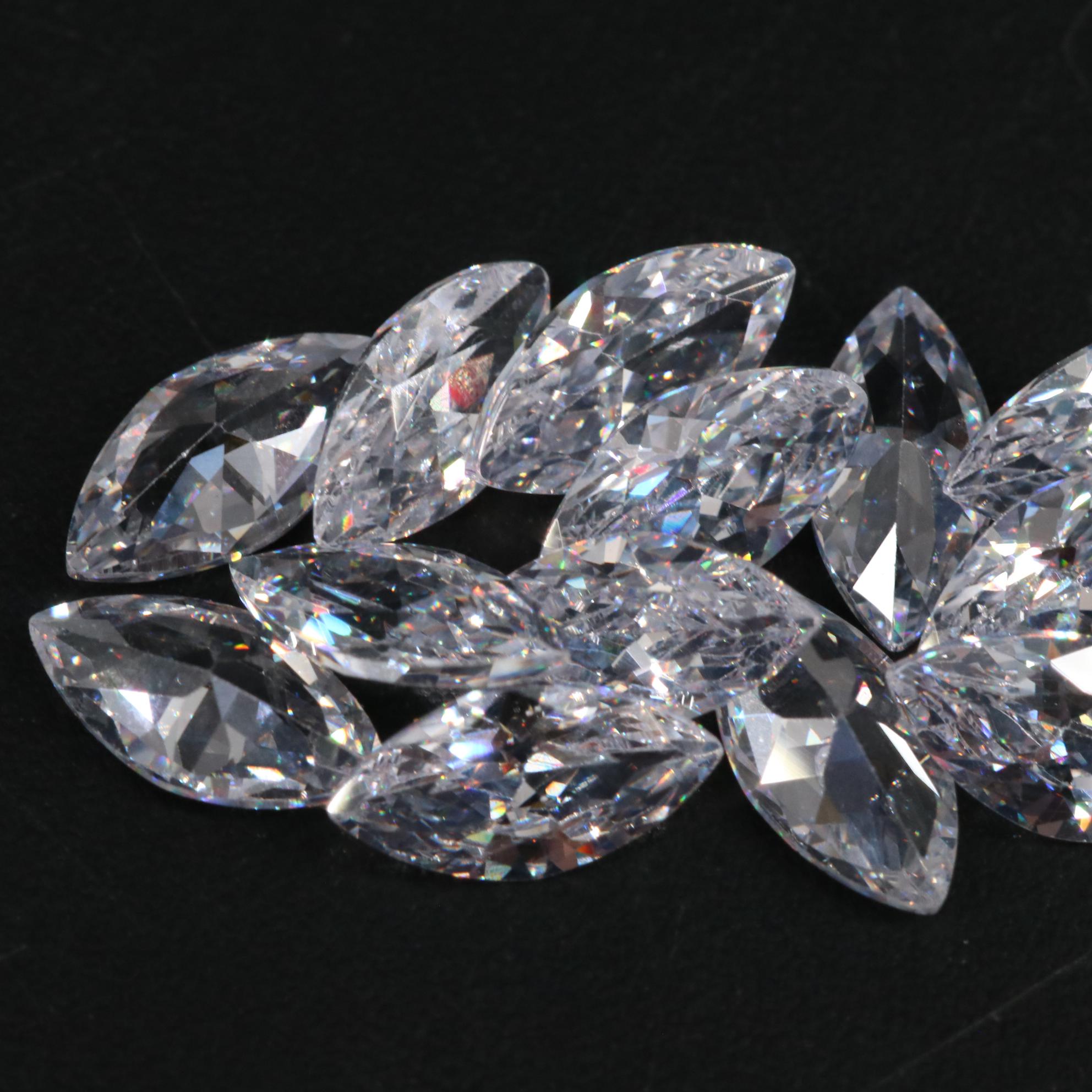 Loose 9.90 CTW Cubic Zirconia Lot