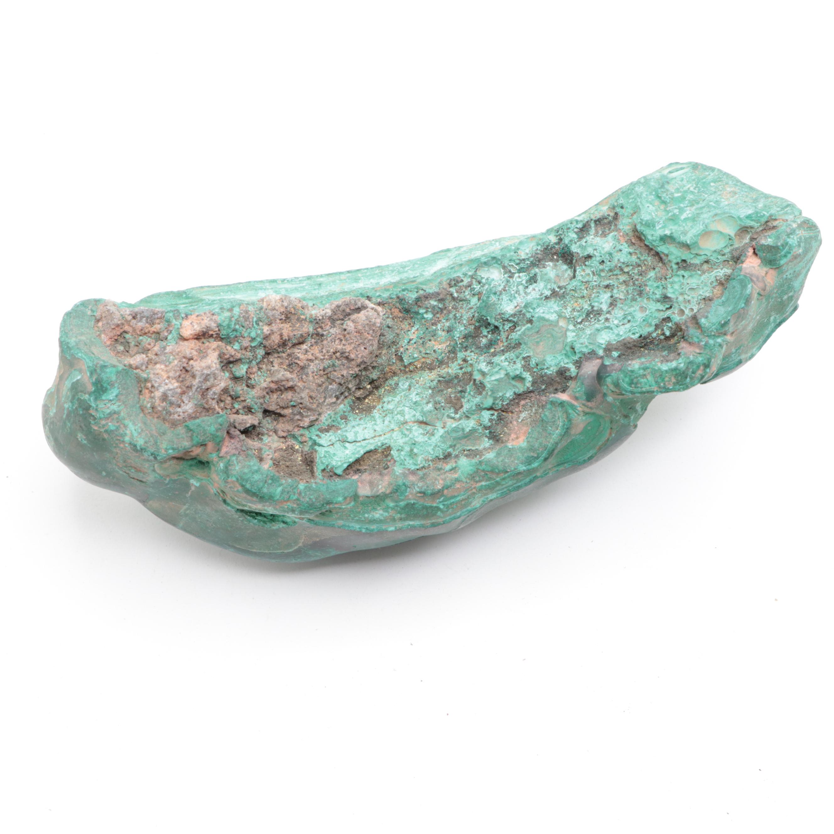 Rough Malachite and Azurmalachite Mineral Specimens