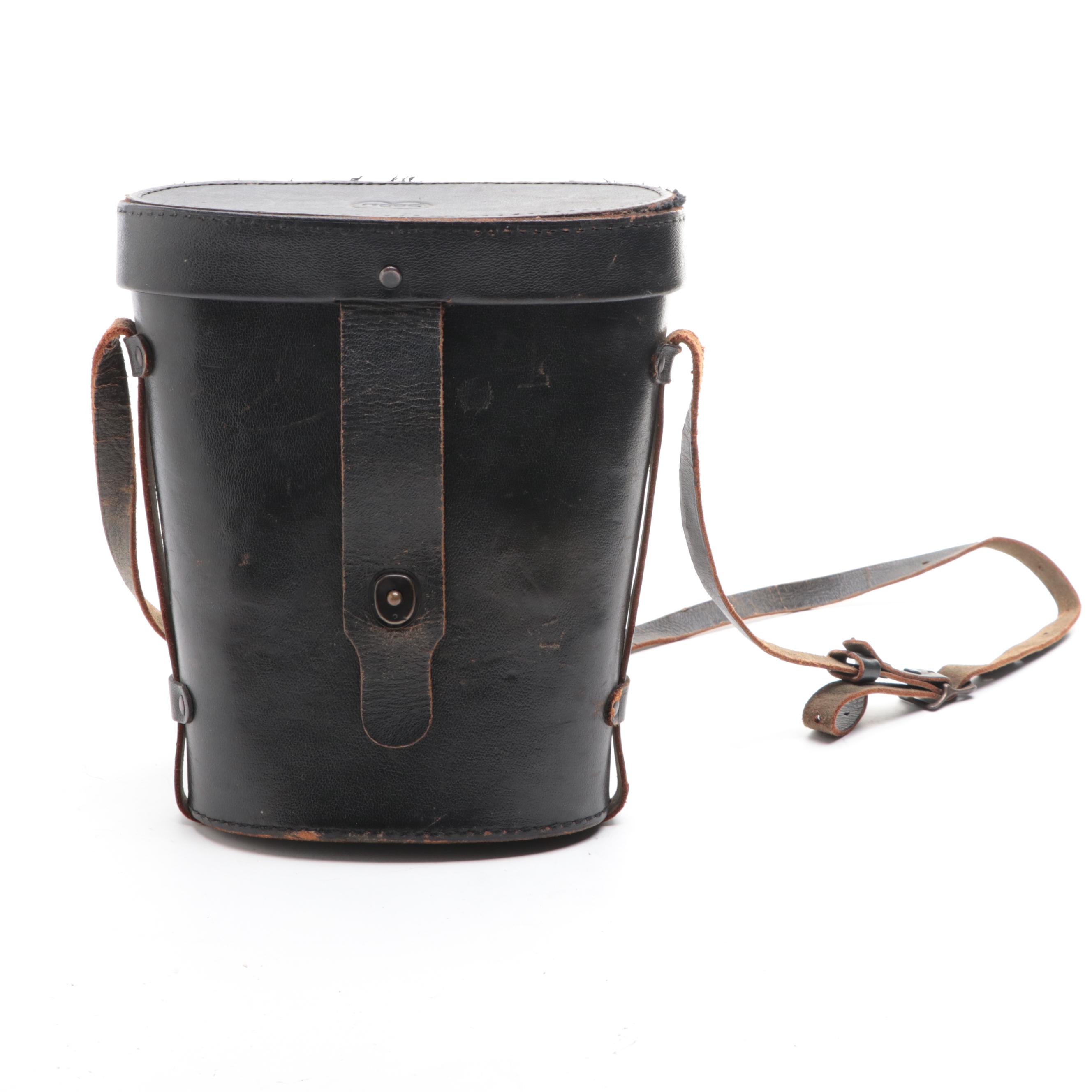 Square D for U. S. Navy Mark 21 Binoculars with Leather Case, Mid-20th Century