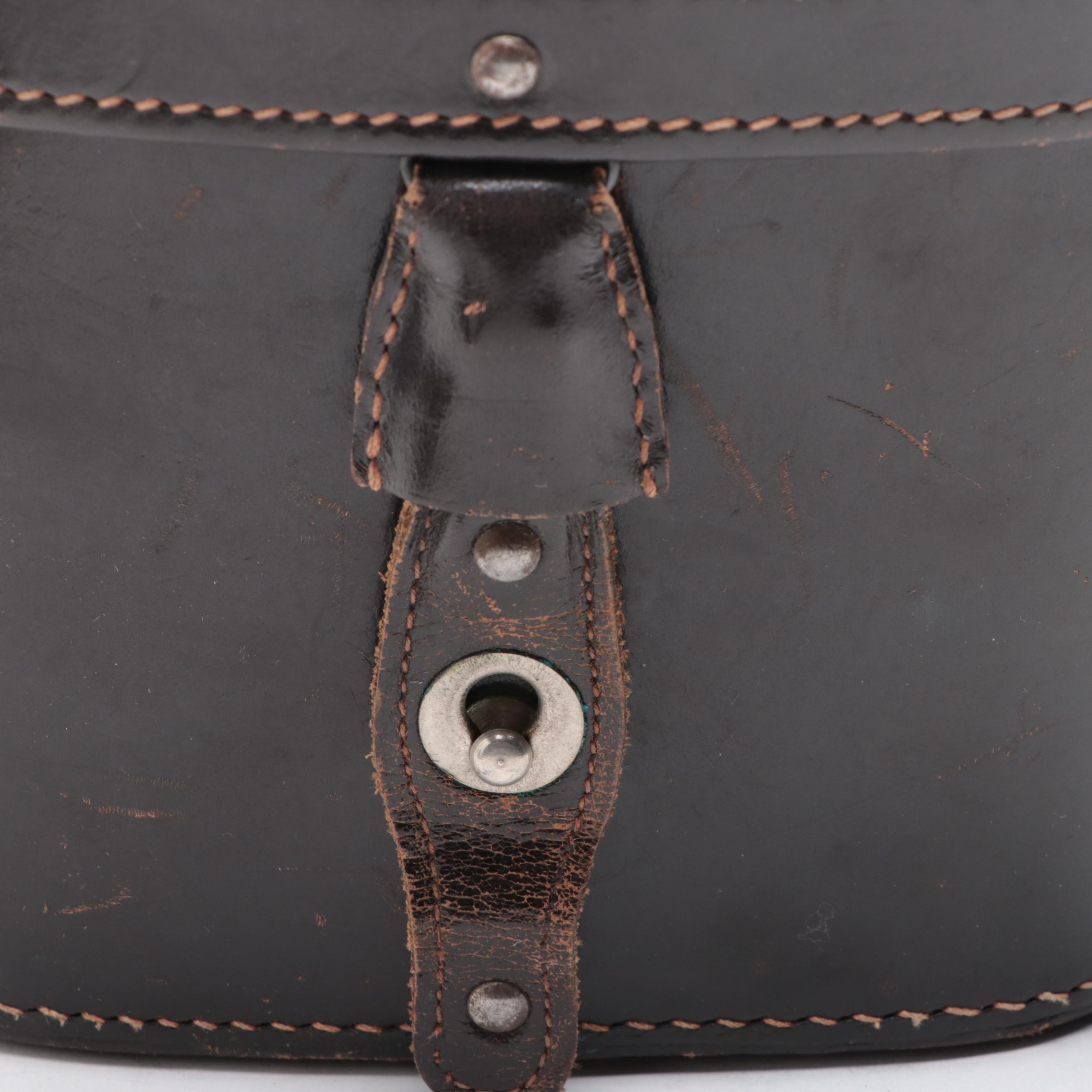 Huet Trinotix 8 x 30 Binoculars with Leather Case, Early to Mid-20th Century